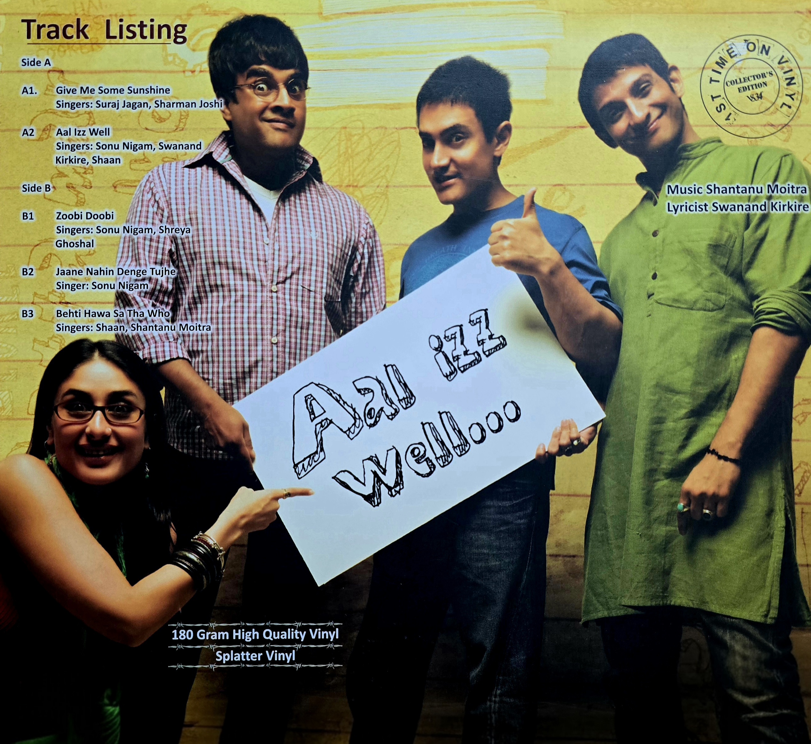 3 IDIOTS - VINYL RECORD ( SPLATTER ) - thumbnail 4