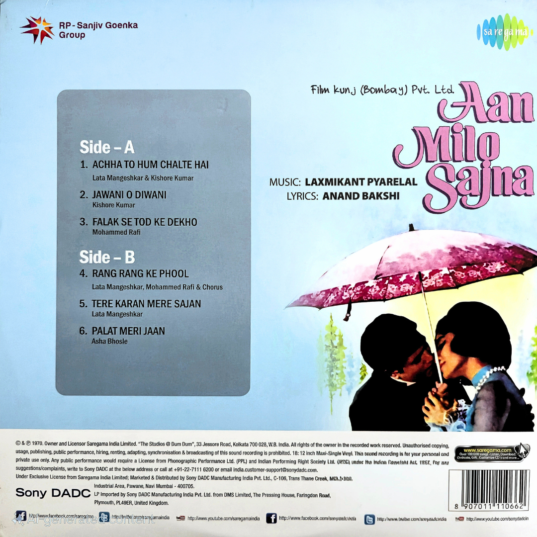 AAN MILO SAJNA - VINYL RECORD - thumbnail 3