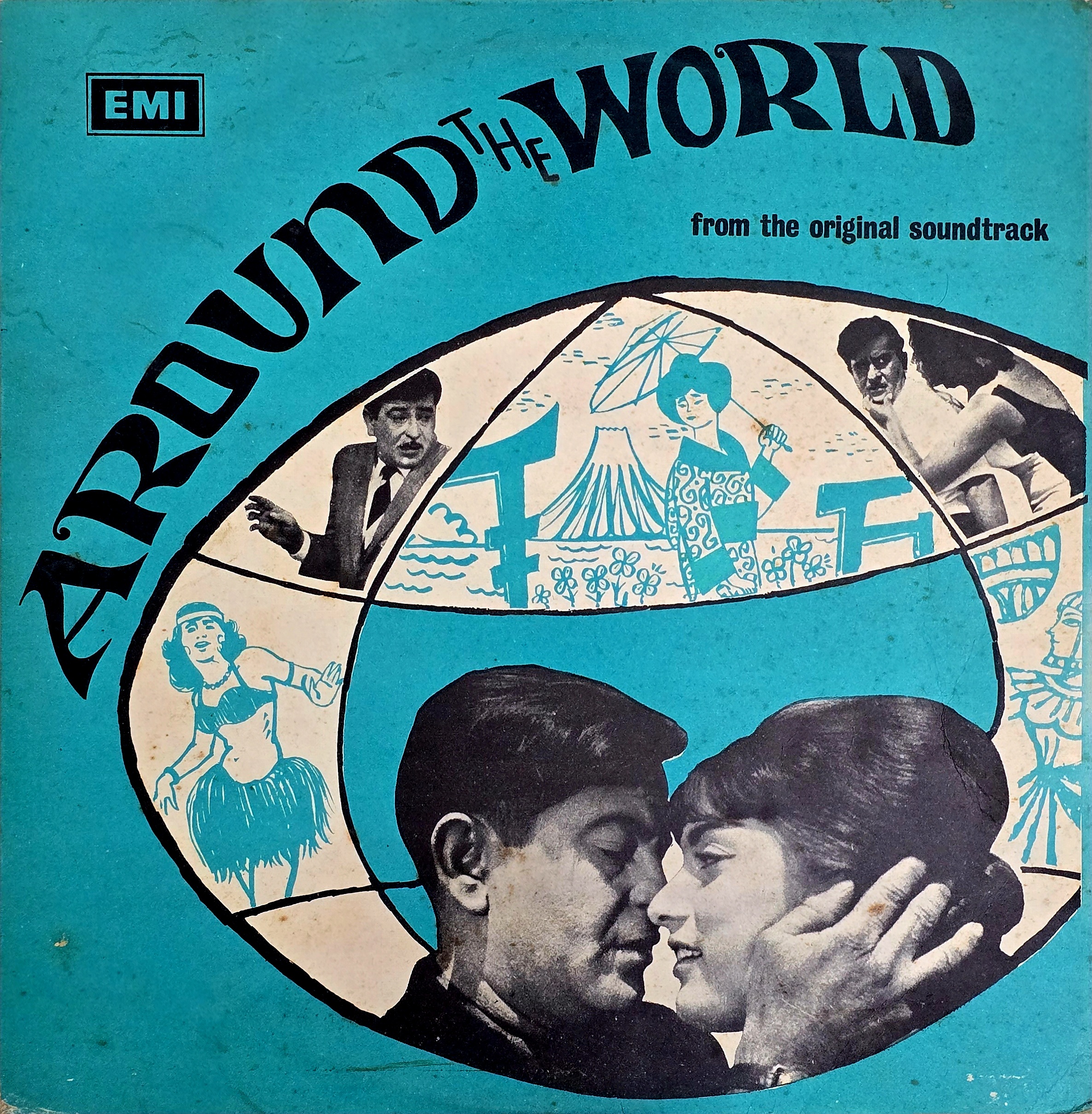 AROUND THE WORLD - LP RECORD ( ODEON / NEAR MINT ) LKDA 355 - thumbnail 1