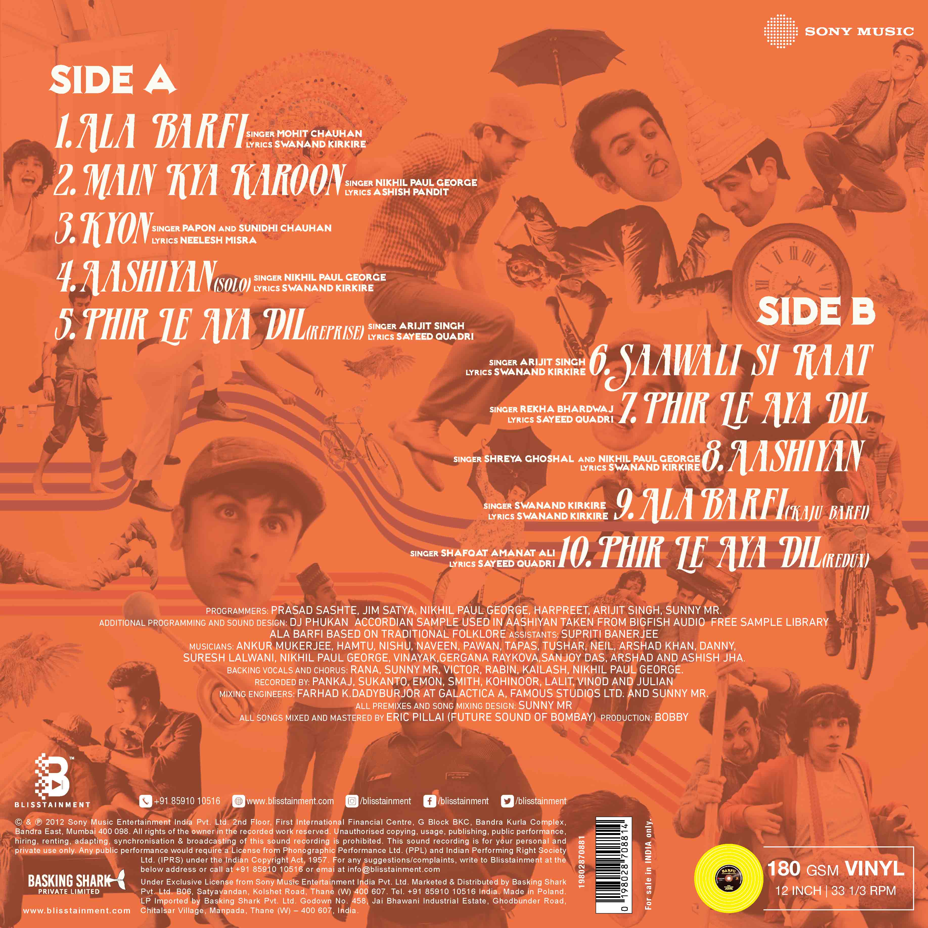 BARFI - VINYL RECORD - thumbnail 4