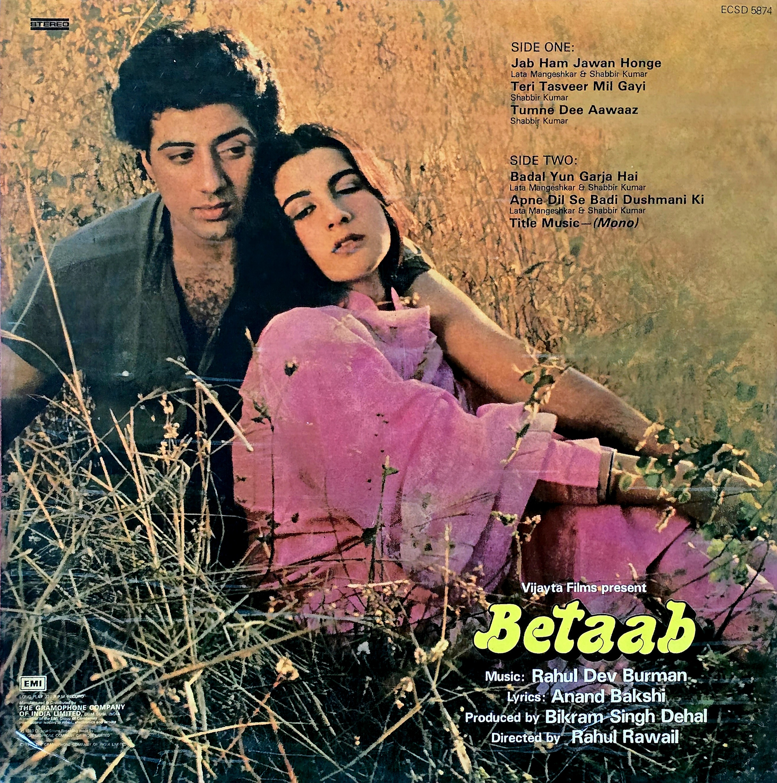 BETAAB - VINYL RECORD (GENERIC BOOKFOLD COVER/ HMV /MINT) ECSD 5874 - thumbnail 3