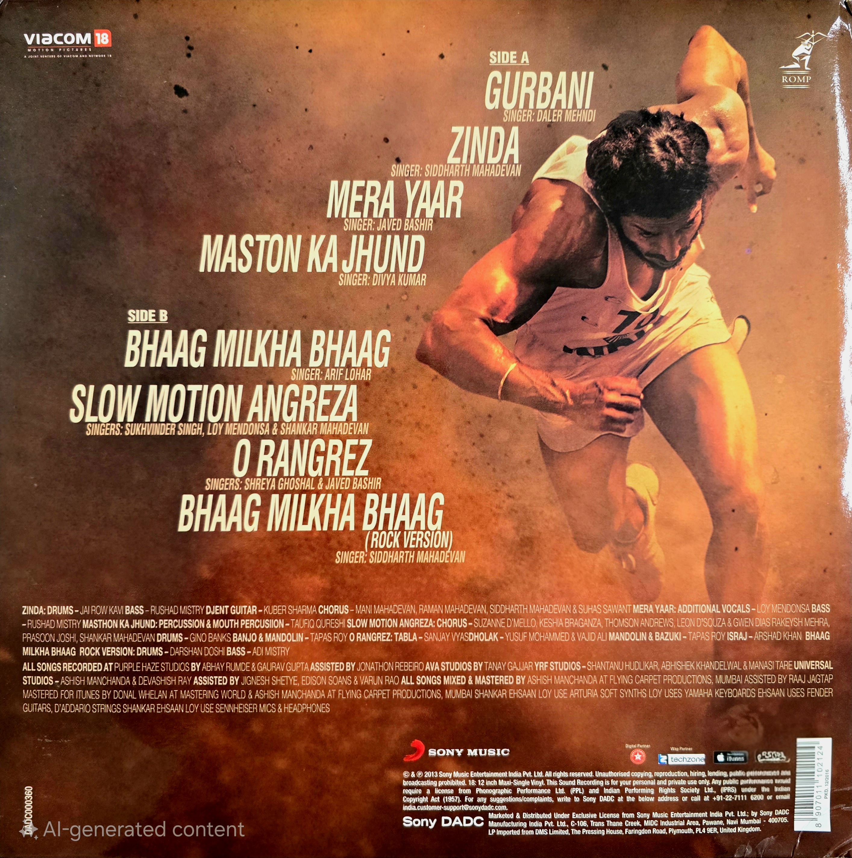 BHAAG MILKHA BHAAG - VINYL RECORD - thumbnail 2