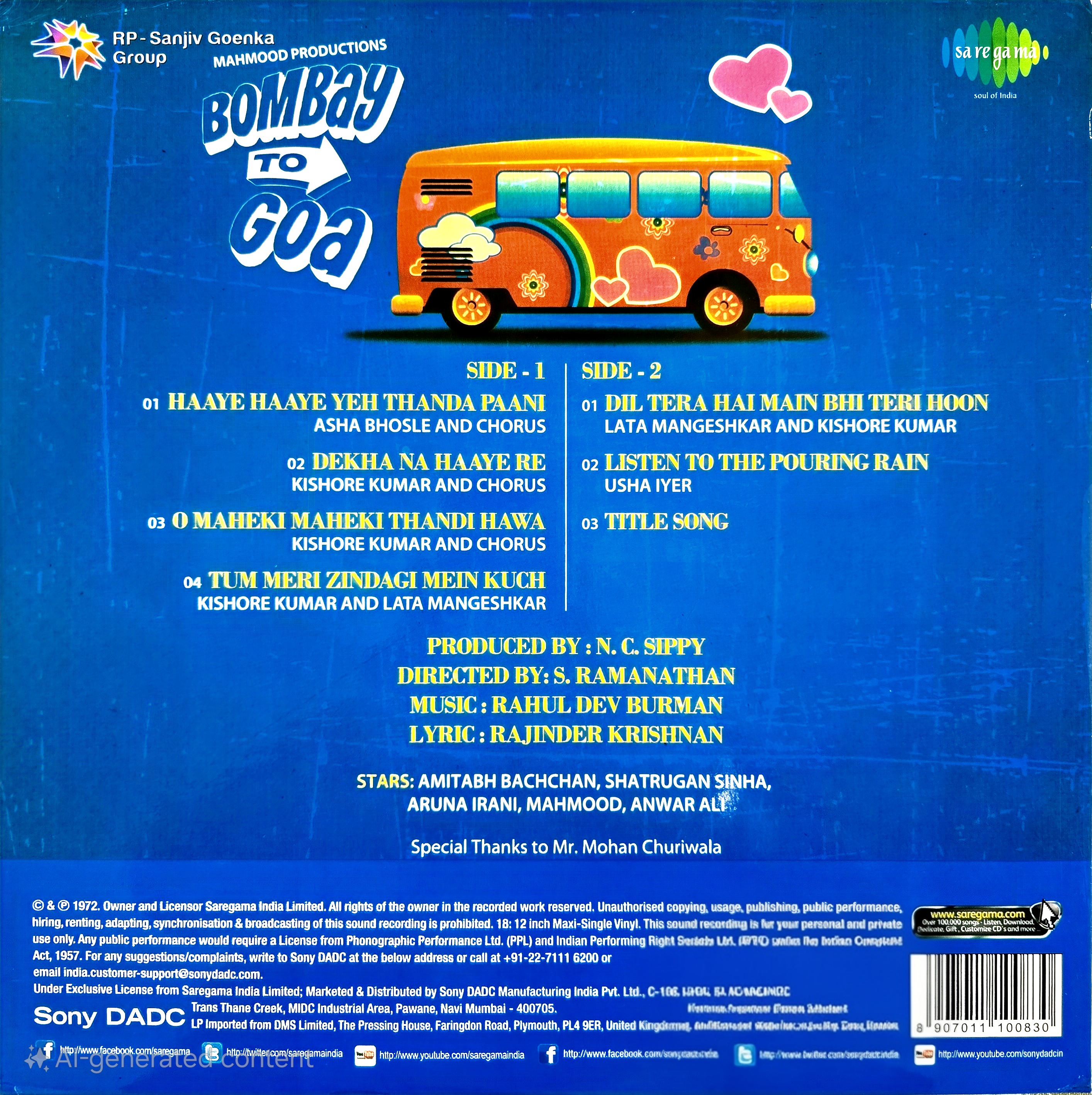 BOMBAY TO GOA - VINYL RECORD - thumbnail 2