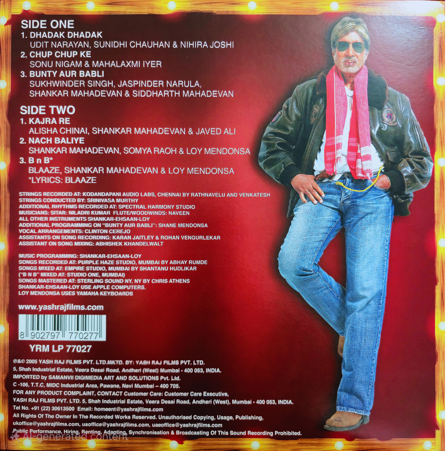 BUNTY AUR BABLI - VINYL RECORD - thumbnail 2