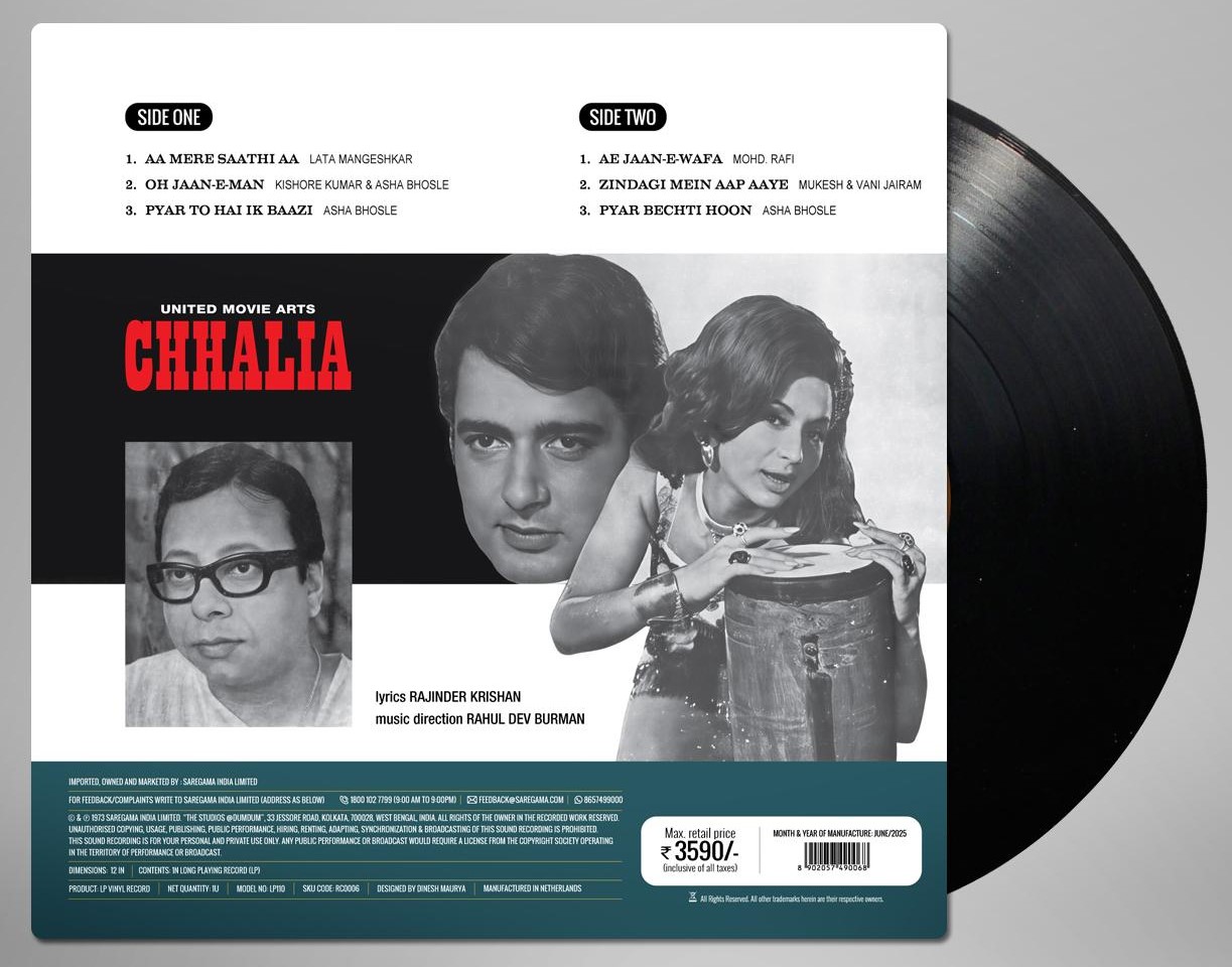 CHHALIA - VINYL RECORD ( PRE BOOK ) - thumbnail 2