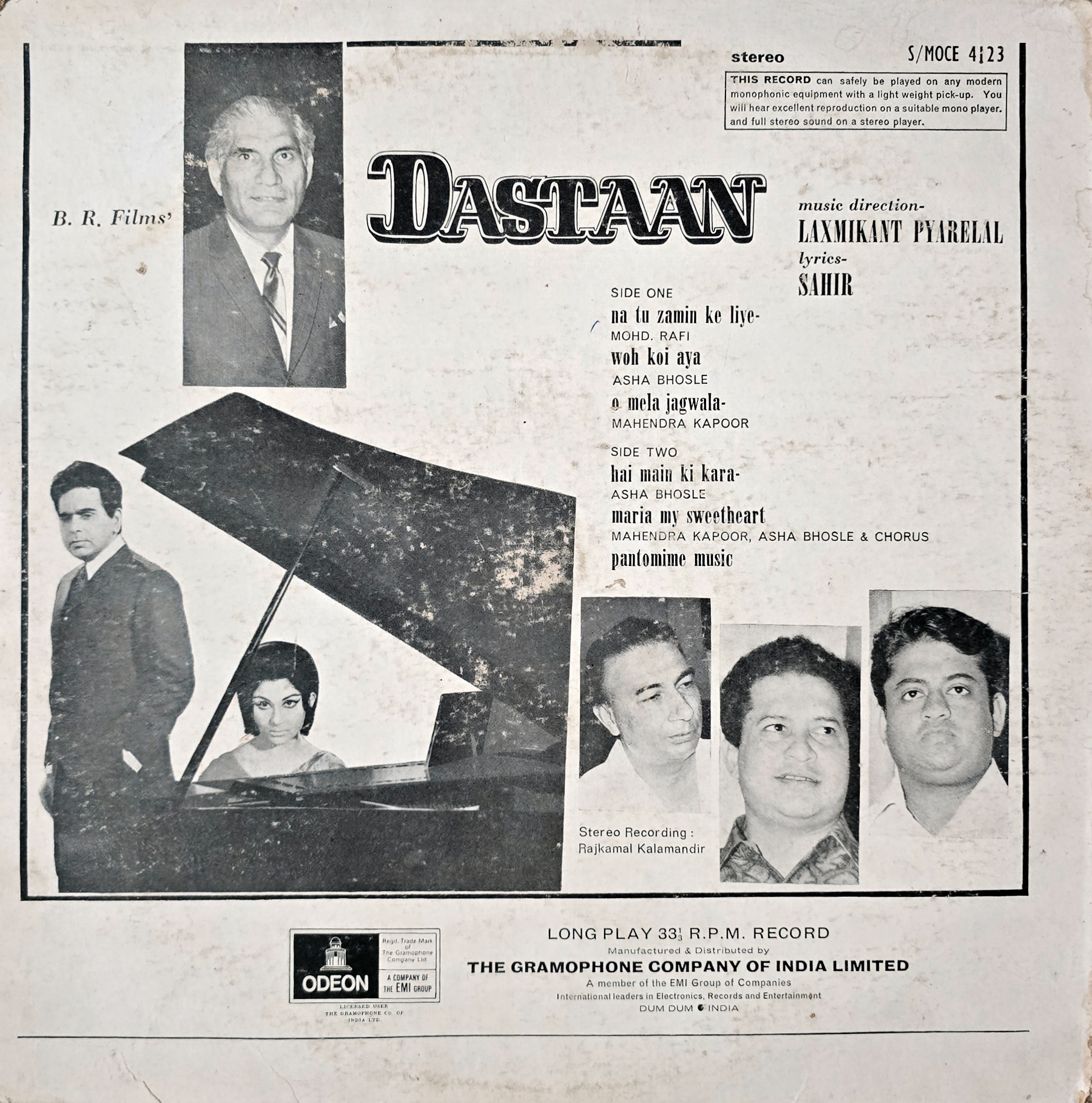 DASTAAN - LP RECORD ( ODEON / FIRST PRESSING / 90% ) S/MOCE 4123 - thumbnail 2