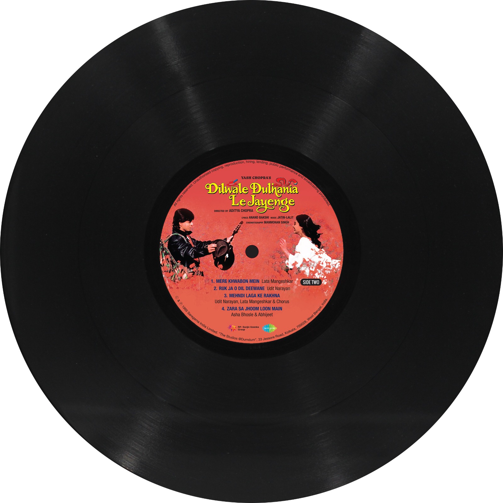 DILWALE DULHANIA LE JAYENGE - VINYL RECORD ( BLACK ) - thumbnail 3