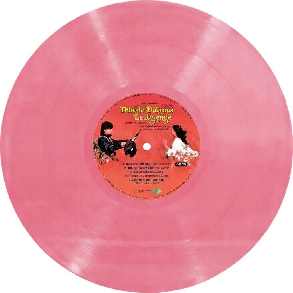 DILWALE DULHANIA LE JAYENGE - VINYL RECORD ( SPECIAL EDITION / PINK VINYL ) - thumbnail 2