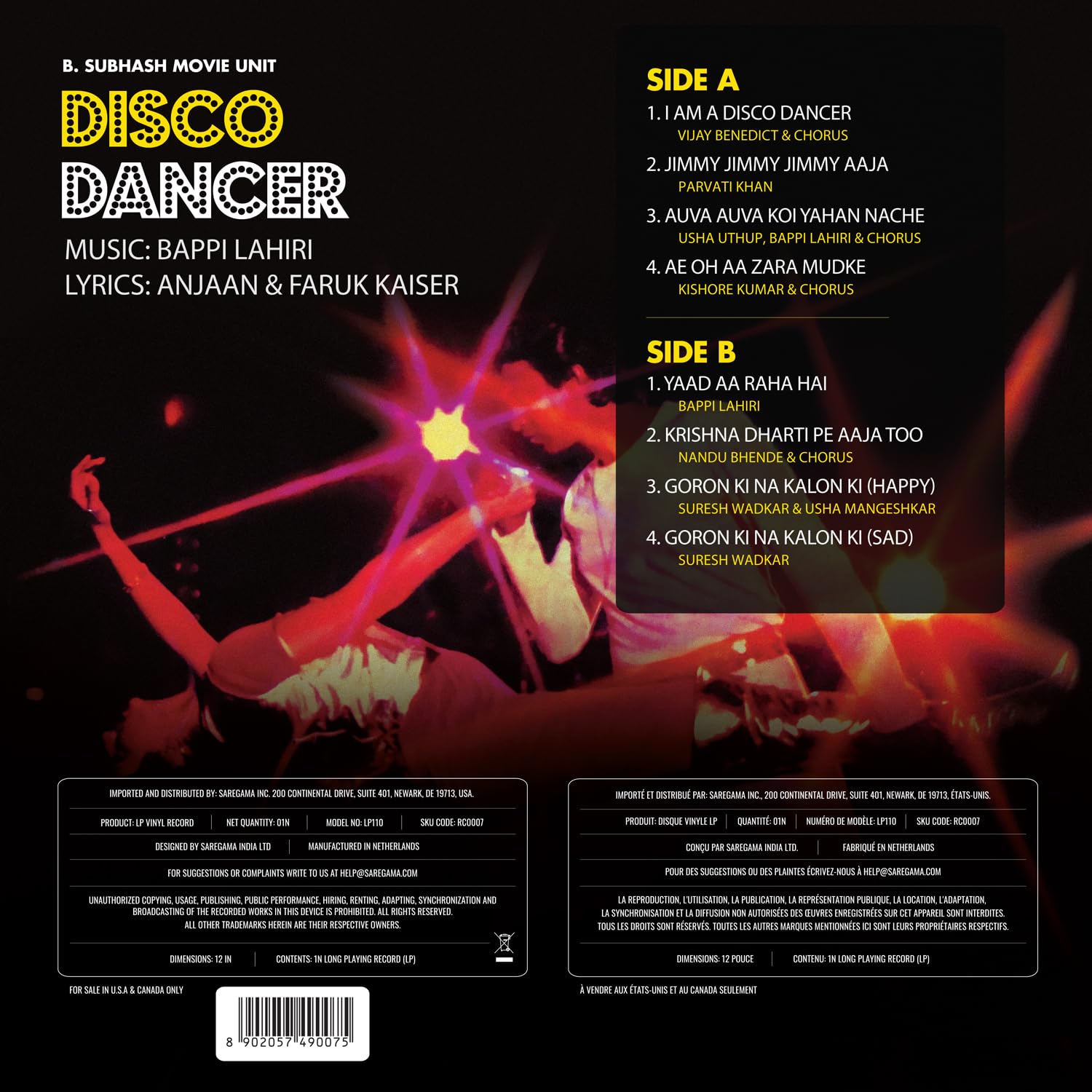 DISCO DANCER - VINYL RECORD - thumbnail 4