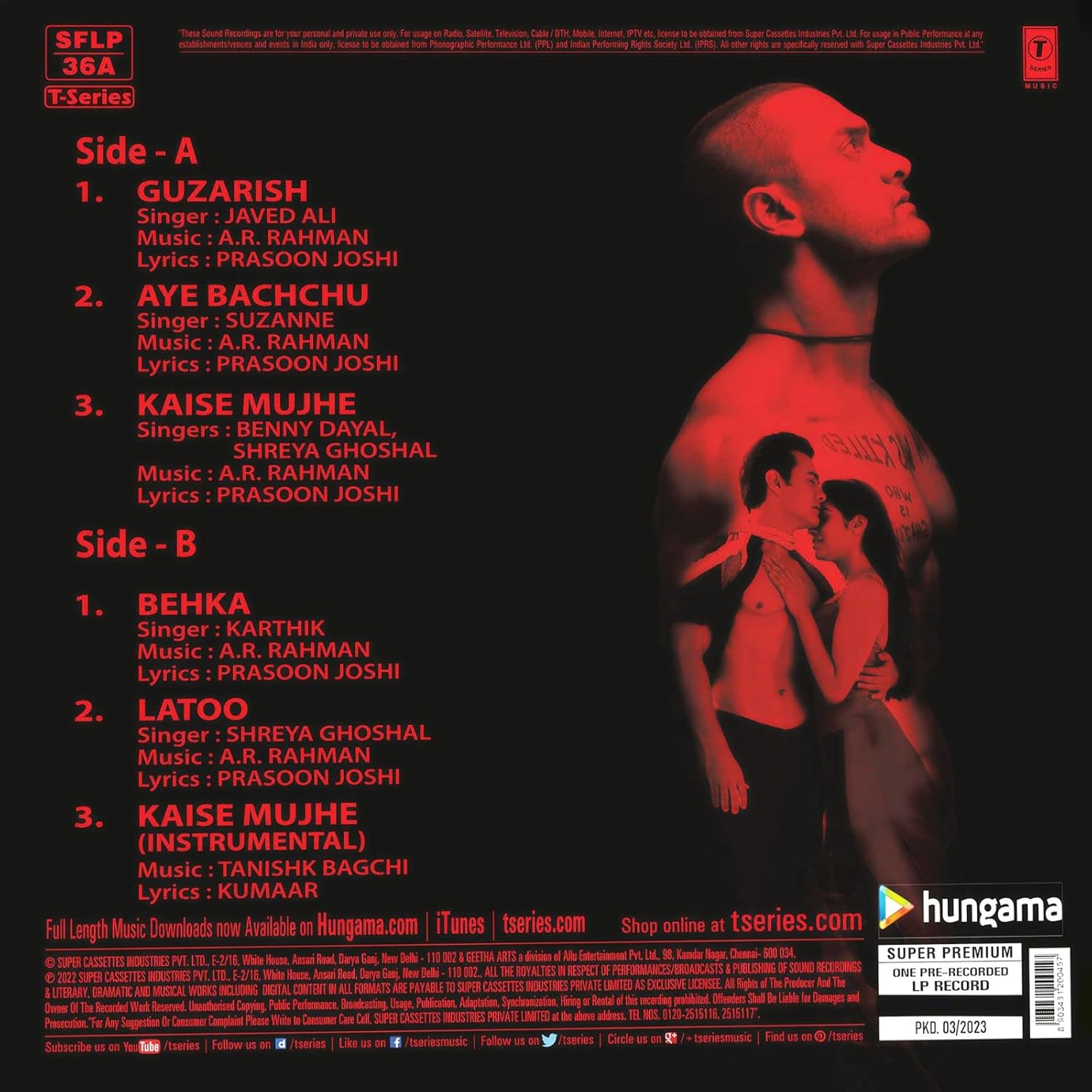 GHAJINI - VINYL RECORD ( NAVY BLUE ) - thumbnail 4