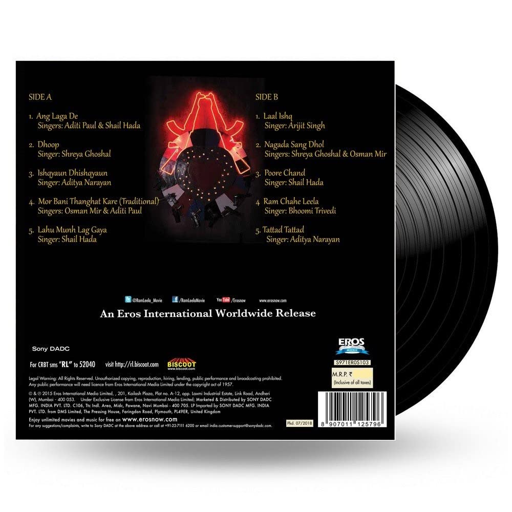 GOLIYON KI RAASLEELA : RAAM LEELA- VINYL RECORD - thumbnail 2