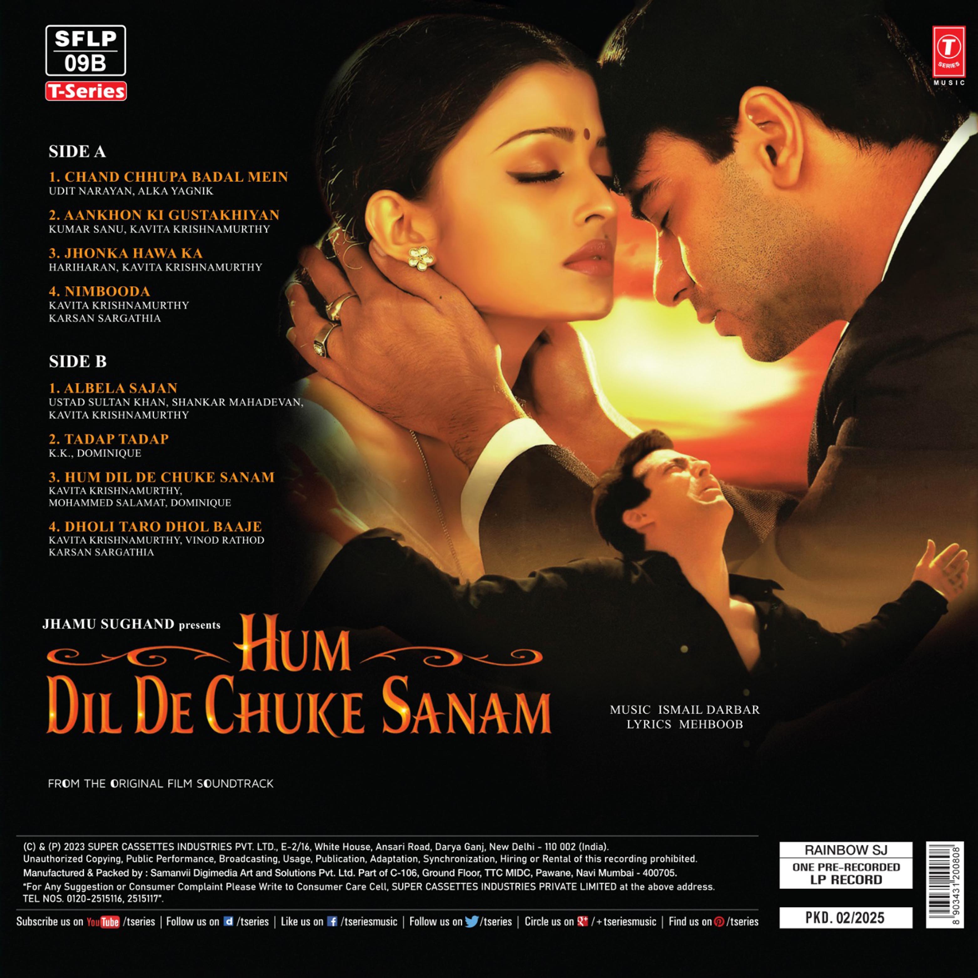 HUM DIL DE CHUKE SANAM - VINYL RECORD ( GREEN / 3RD EDITION ) - thumbnail 2