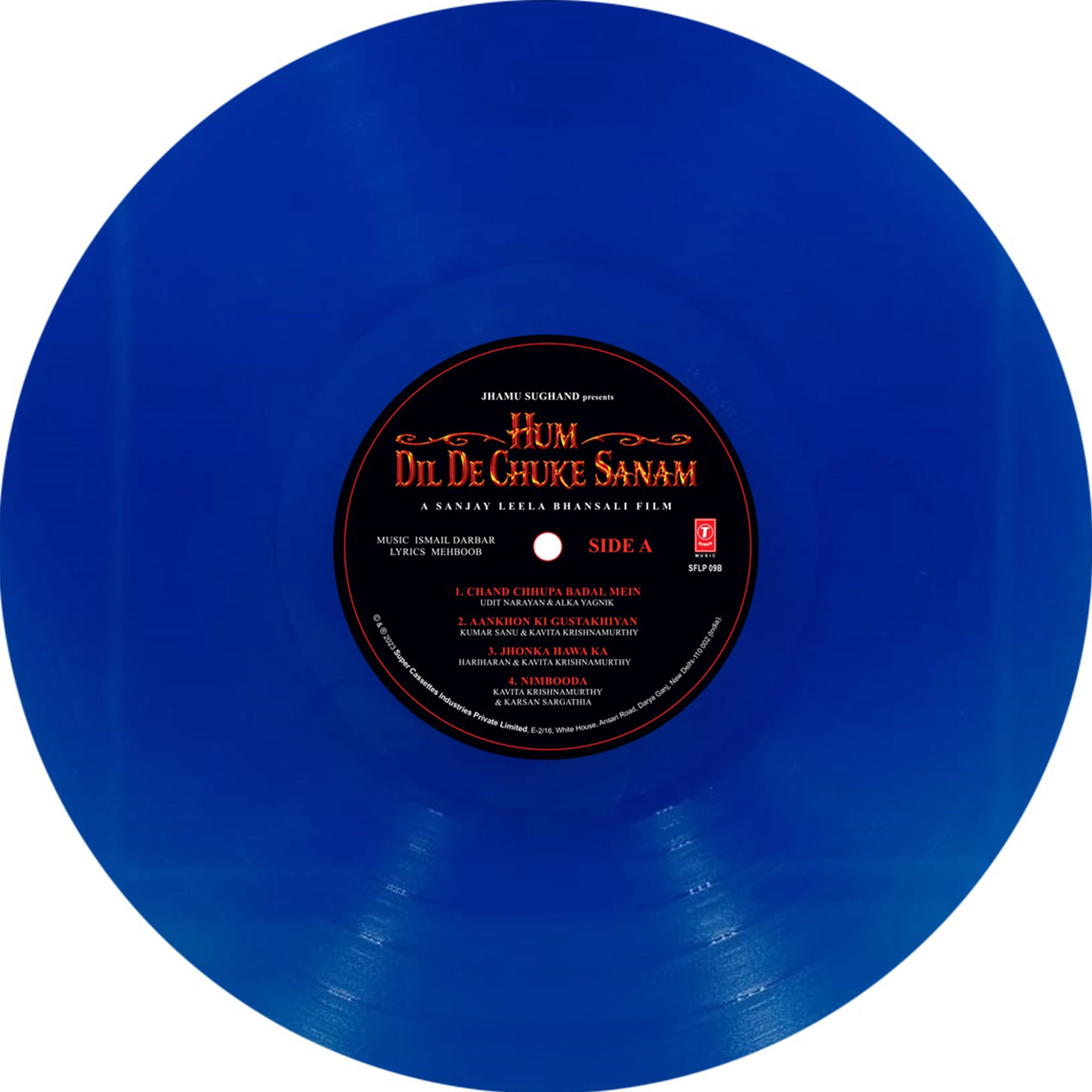HUM DIL DE CHUKE SANAM - VINYL RECORD ( BLUE / 3RD EDITION ) - thumbnail 2