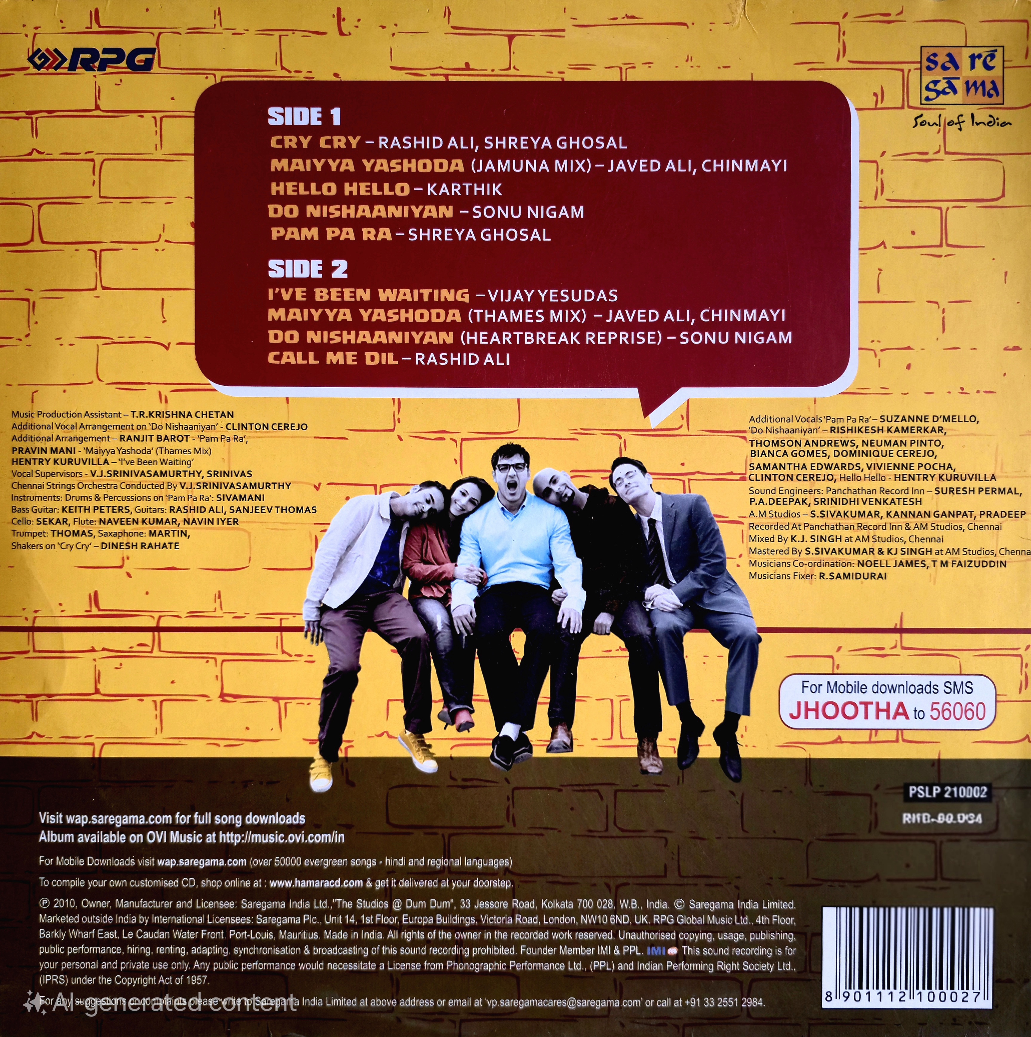 JHOOTA HI SAHI - VINYL RECORD - thumbnail 3