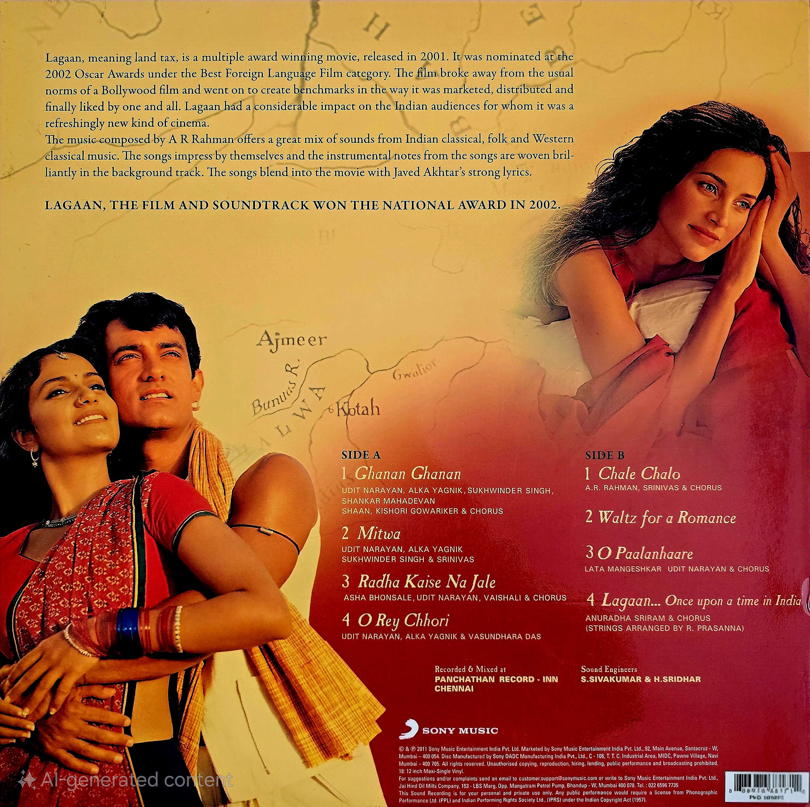 LAGAAN - VINYL RECORD ( 1ST EDITION ) - thumbnail 3