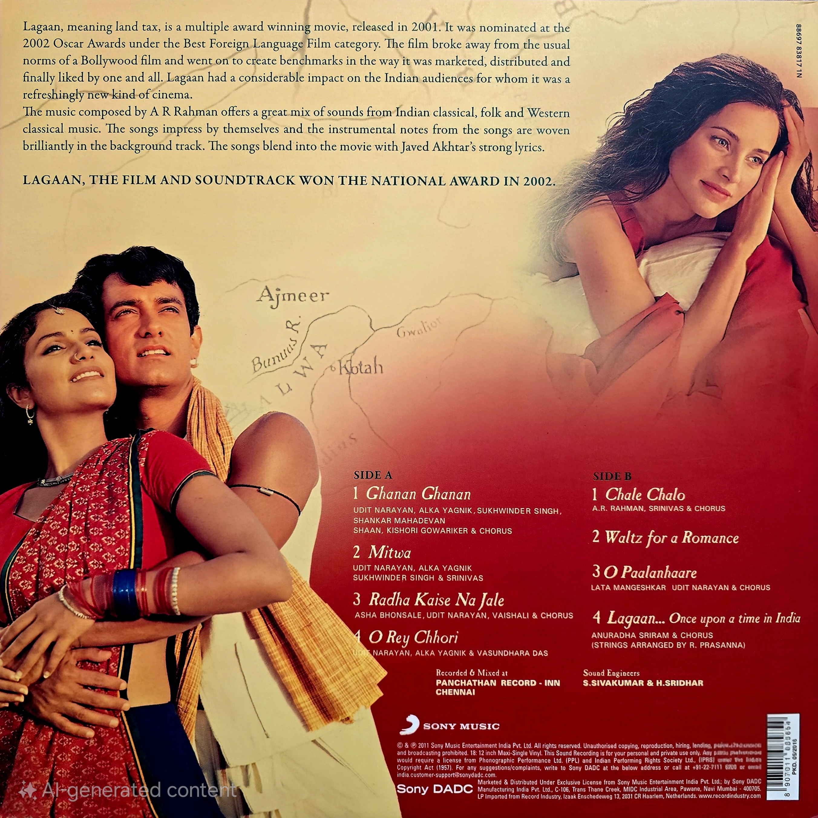 LAGAAN - VINYL RECORD ( 2ND EDITION ) - thumbnail 2