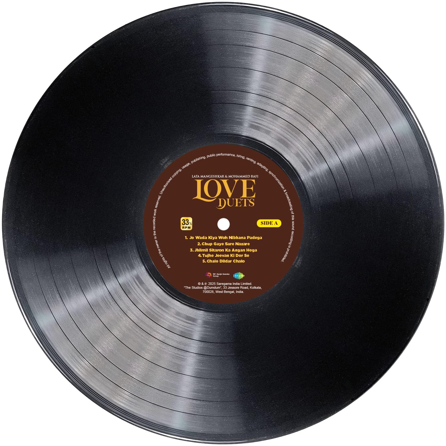 LOVE DUETS : LATA MANGESHKAR & MOHAMMED RAFI - VINYL RECORD - thumbnail 3