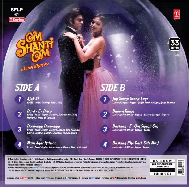 OM SHANTI OM - VINYL RECORD - thumbnail 4