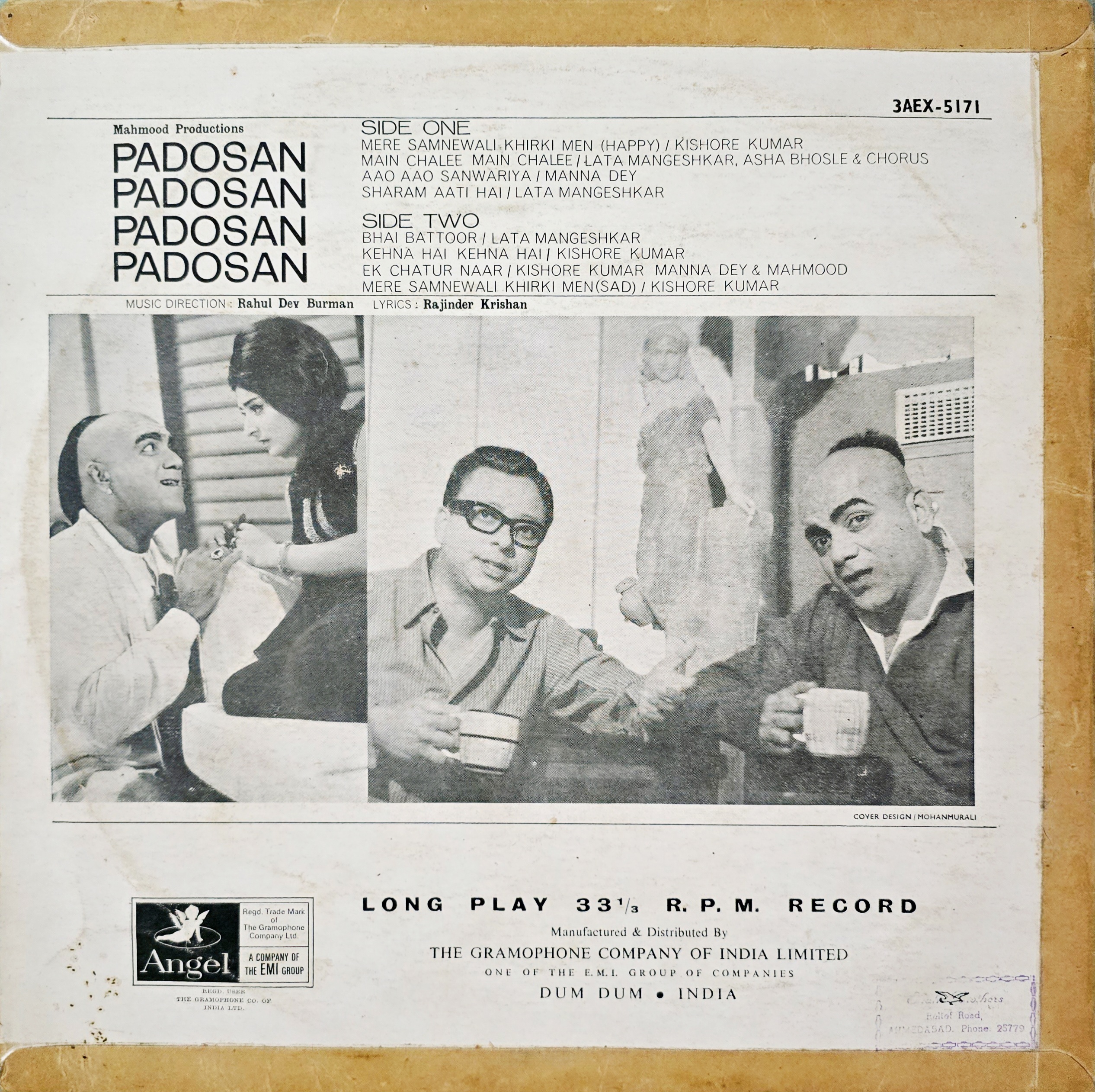 PADOSAN - LP RECORD ( ANGEL / FIRST PRESSING / 85-90% ) 3AEX 5171 - thumbnail 2