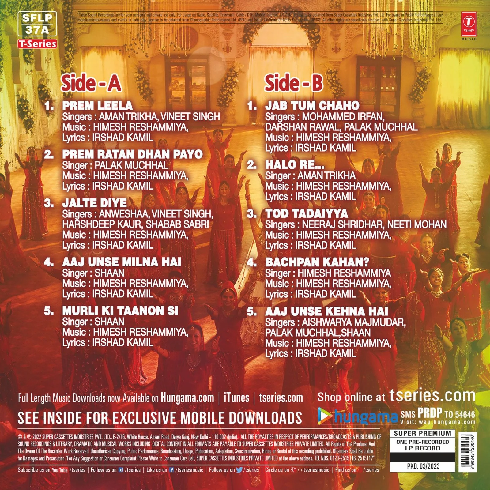 PREM RATAN DHAN PAYO - VINYL RECORD - thumbnail 3