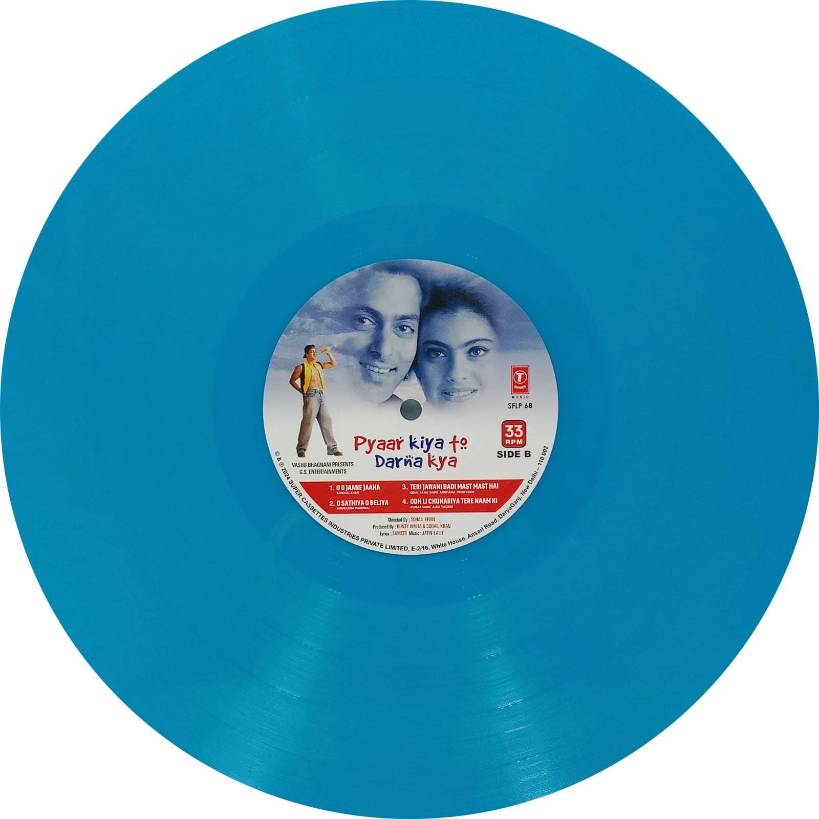 PYAAR KIYA TO DARNA KYA - VINYL RECORD ( BLUE ) - thumbnail 3