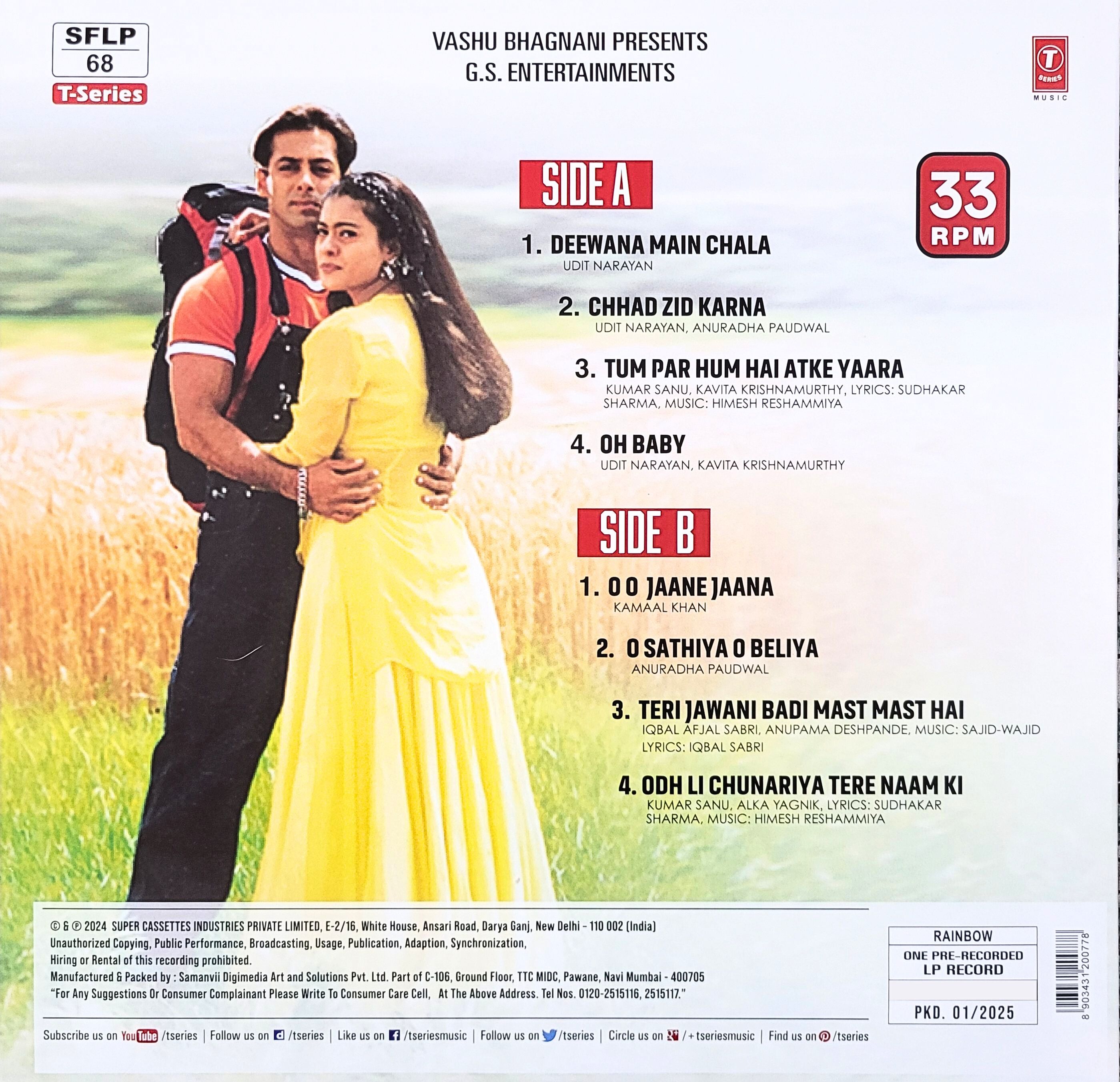PYAAR KIYA TO DARNA KYA - VINYL RECORD ( YELLOW ) - thumbnail 4