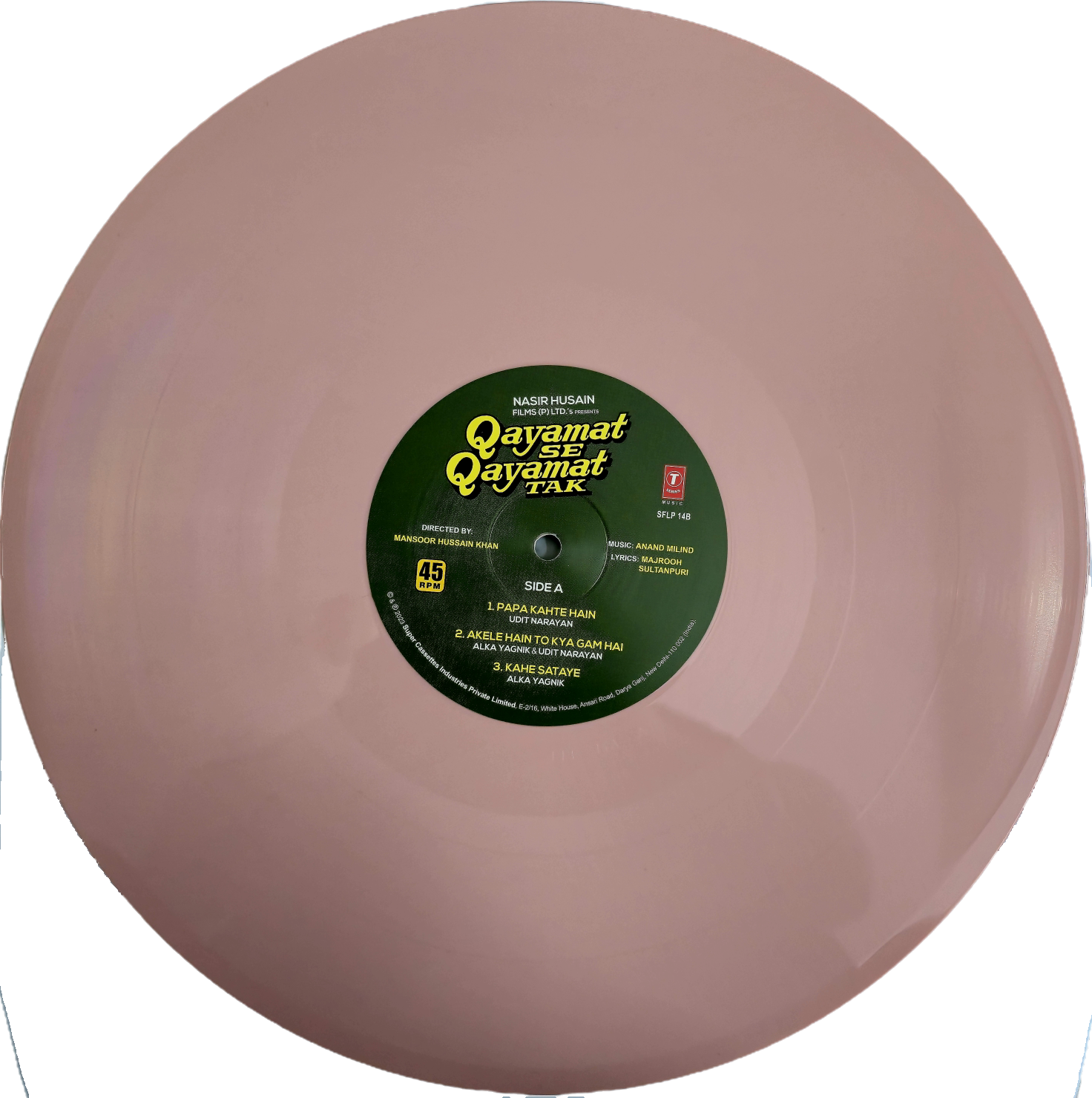 QAYAMAT SE QAYAMAT TAK - VINYL RECORD ( LIMITED EDITION / PINK / ONLY 20 PIECES PRESSED ) - thumbnail 2
