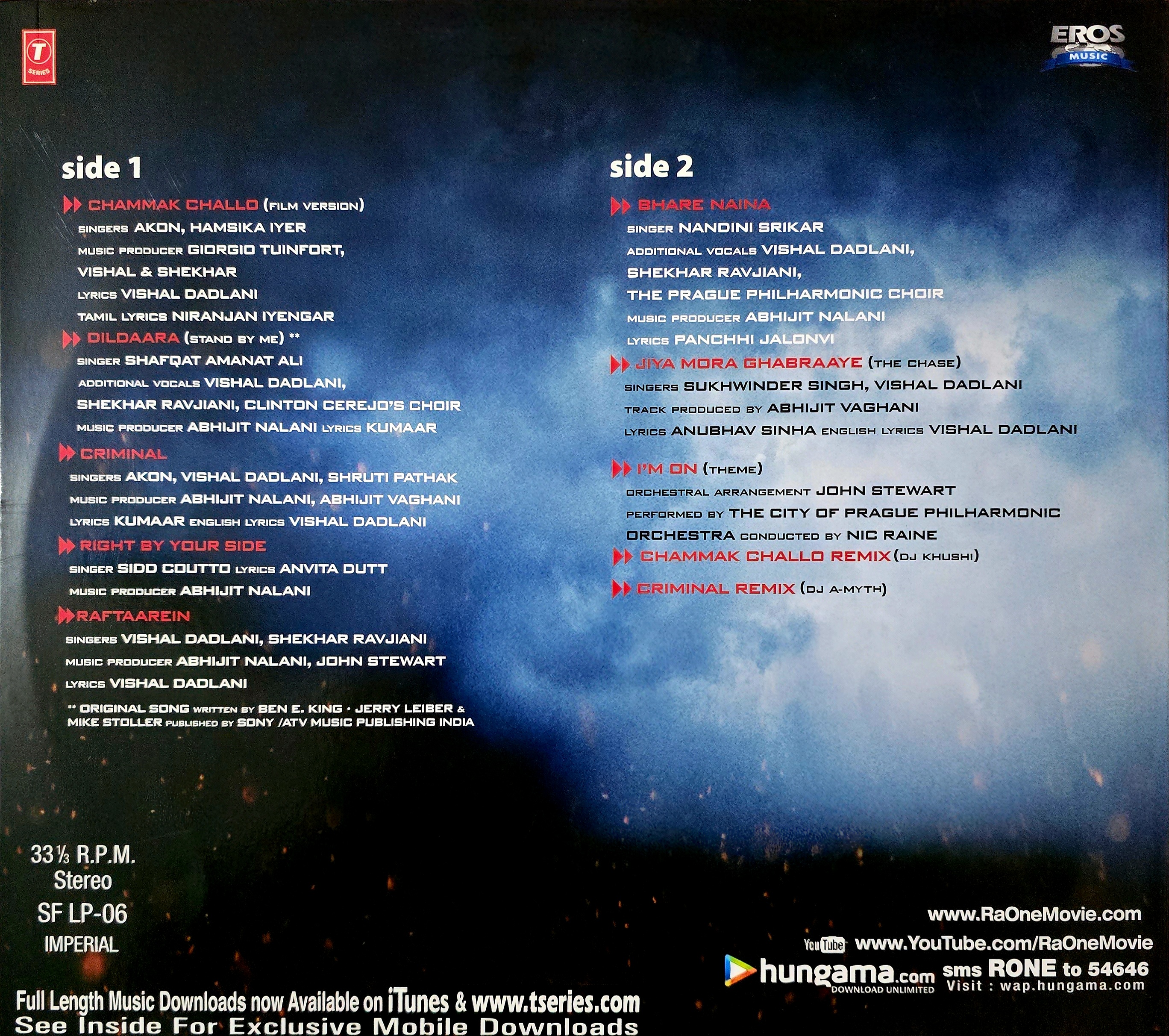 RA ONE - VINYL RECORD - thumbnail 3