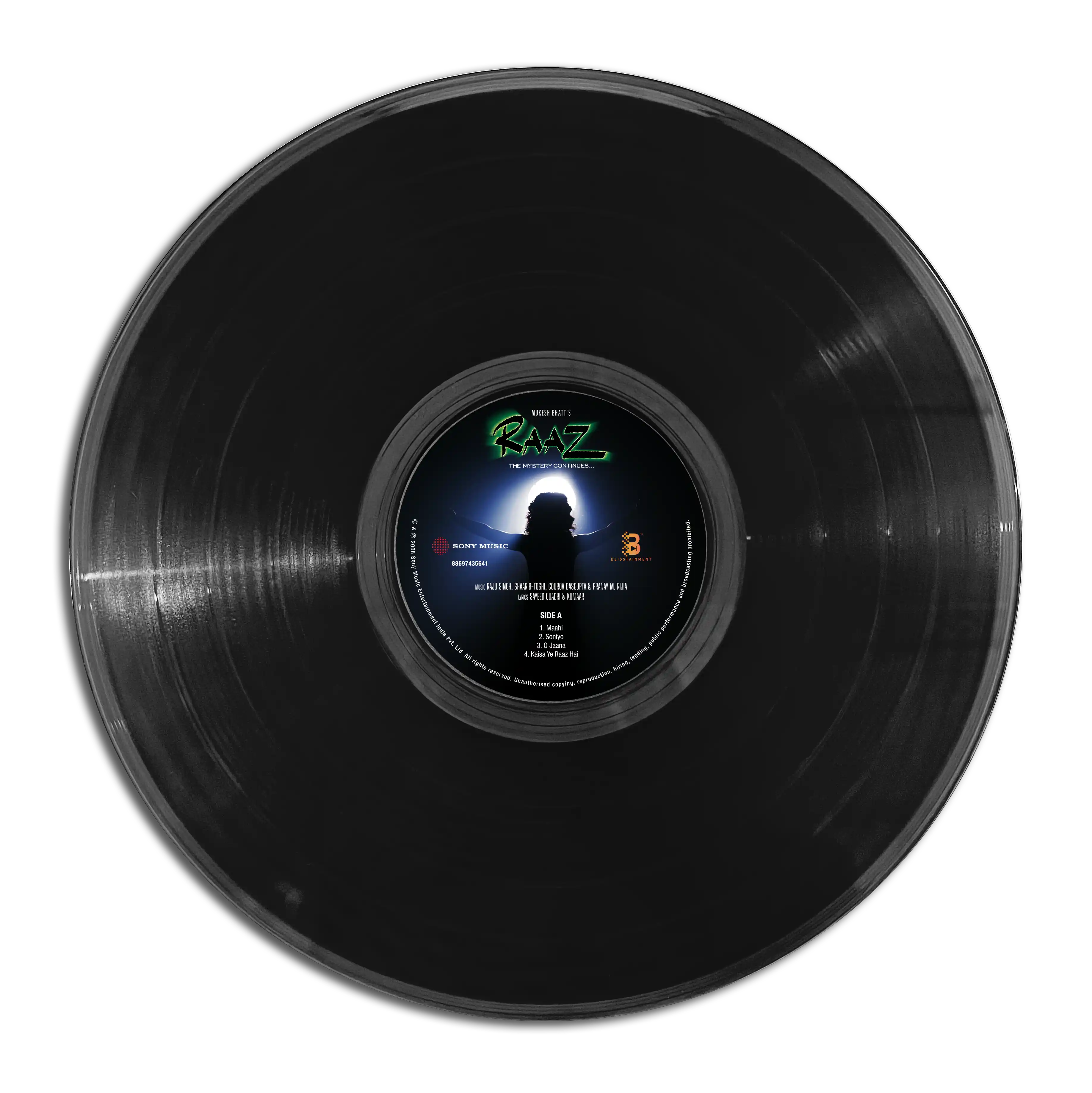 RAAZ : THE MYSTERY CONTINUES - VINYL RECORD - thumbnail 3