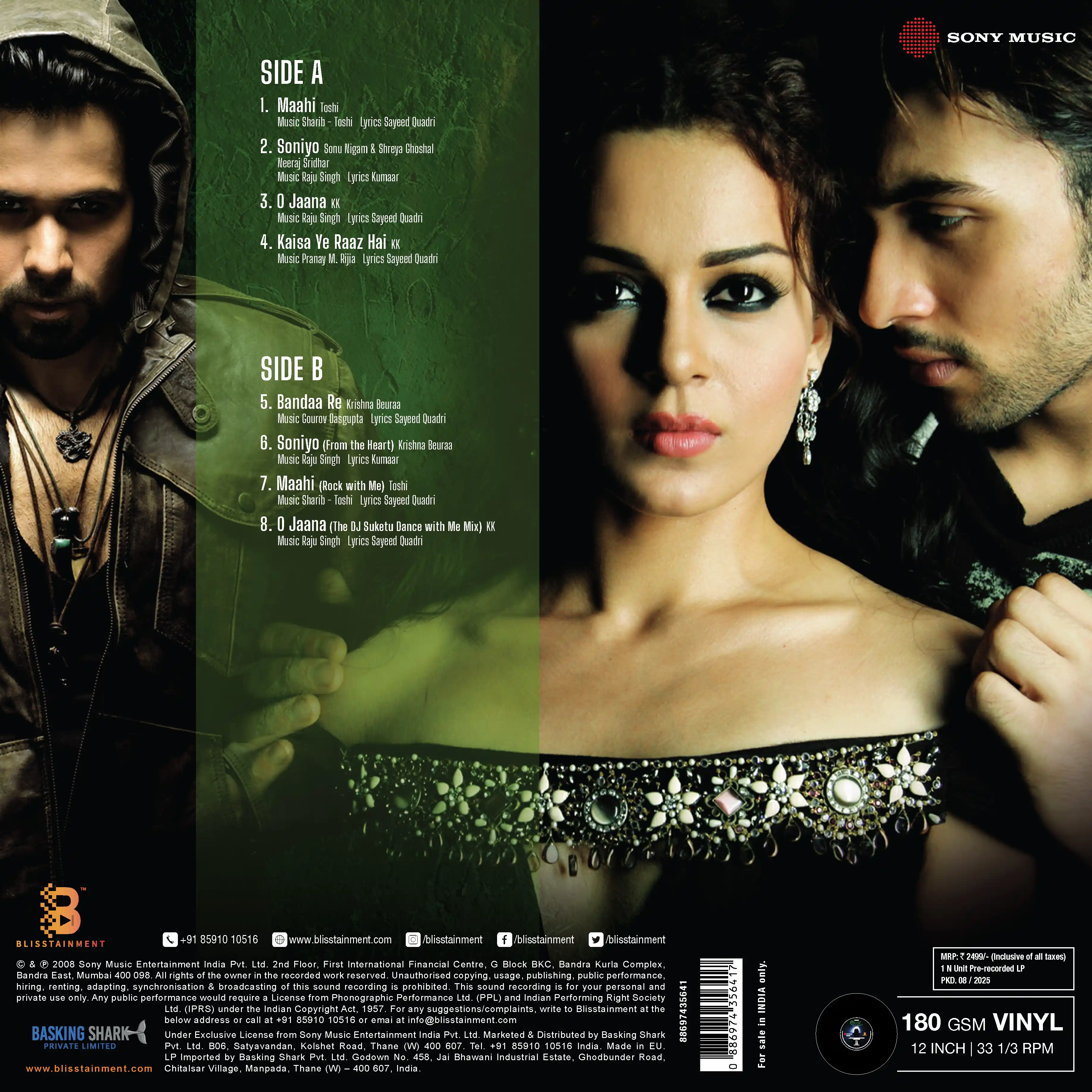 RAAZ : THE MYSTERY CONTINUES - VINYL RECORD - thumbnail 4