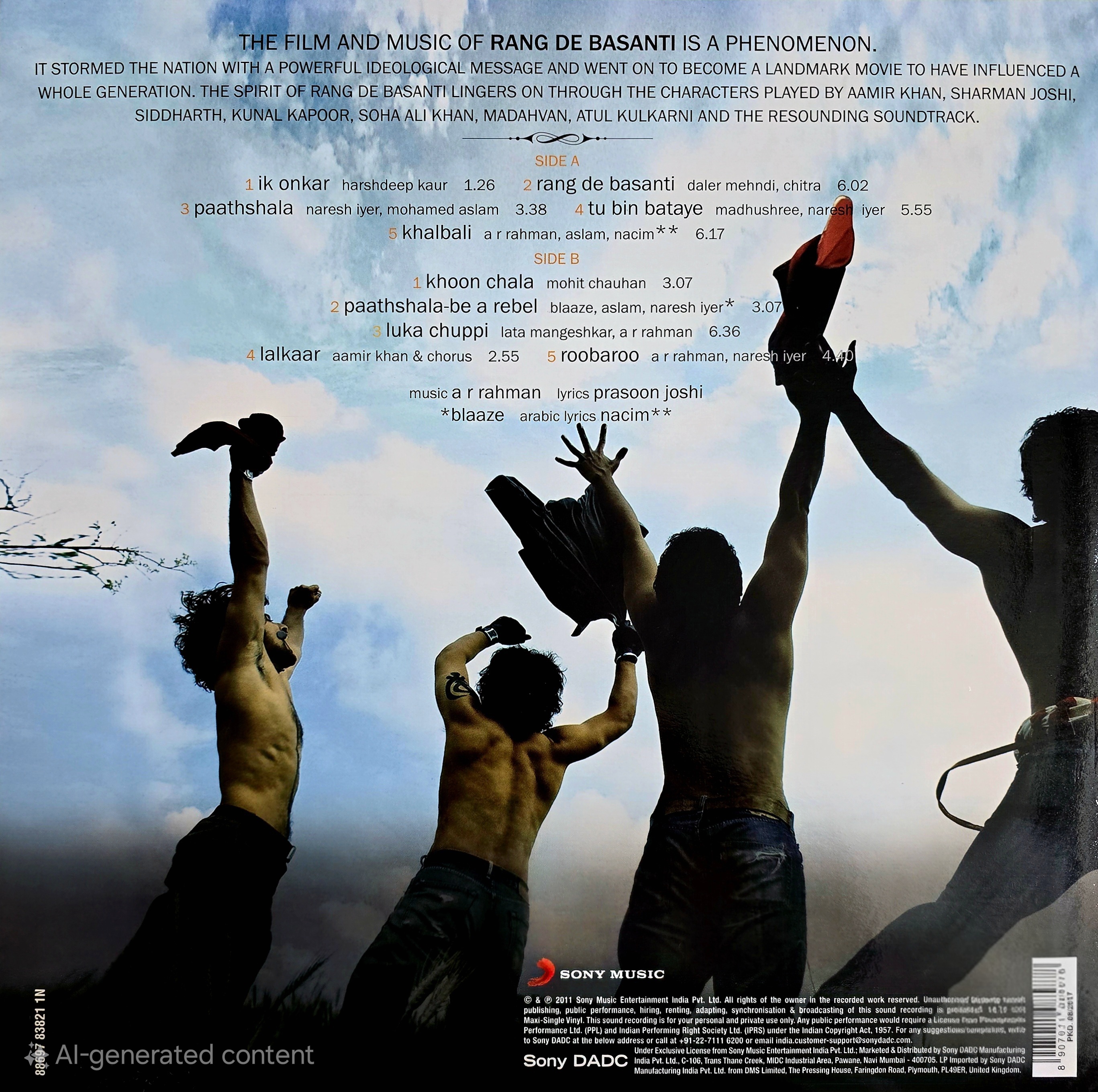 RANG DE BASANTI - VINYL RECORD ( 2ND EDITION ) - thumbnail 2