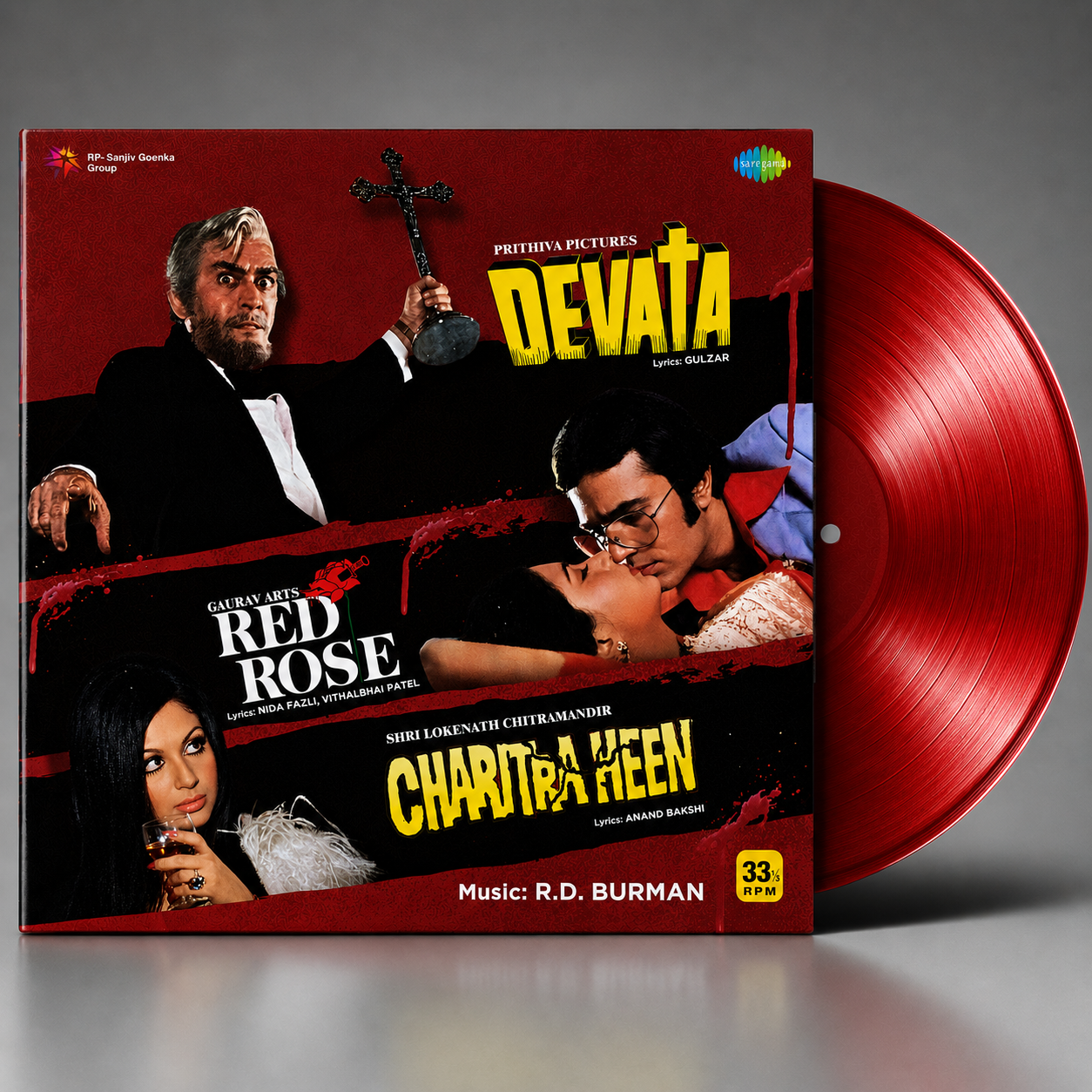 RED ROSE / DEVATA / CHARITRA HEEN - VINYL RECORD - image 1