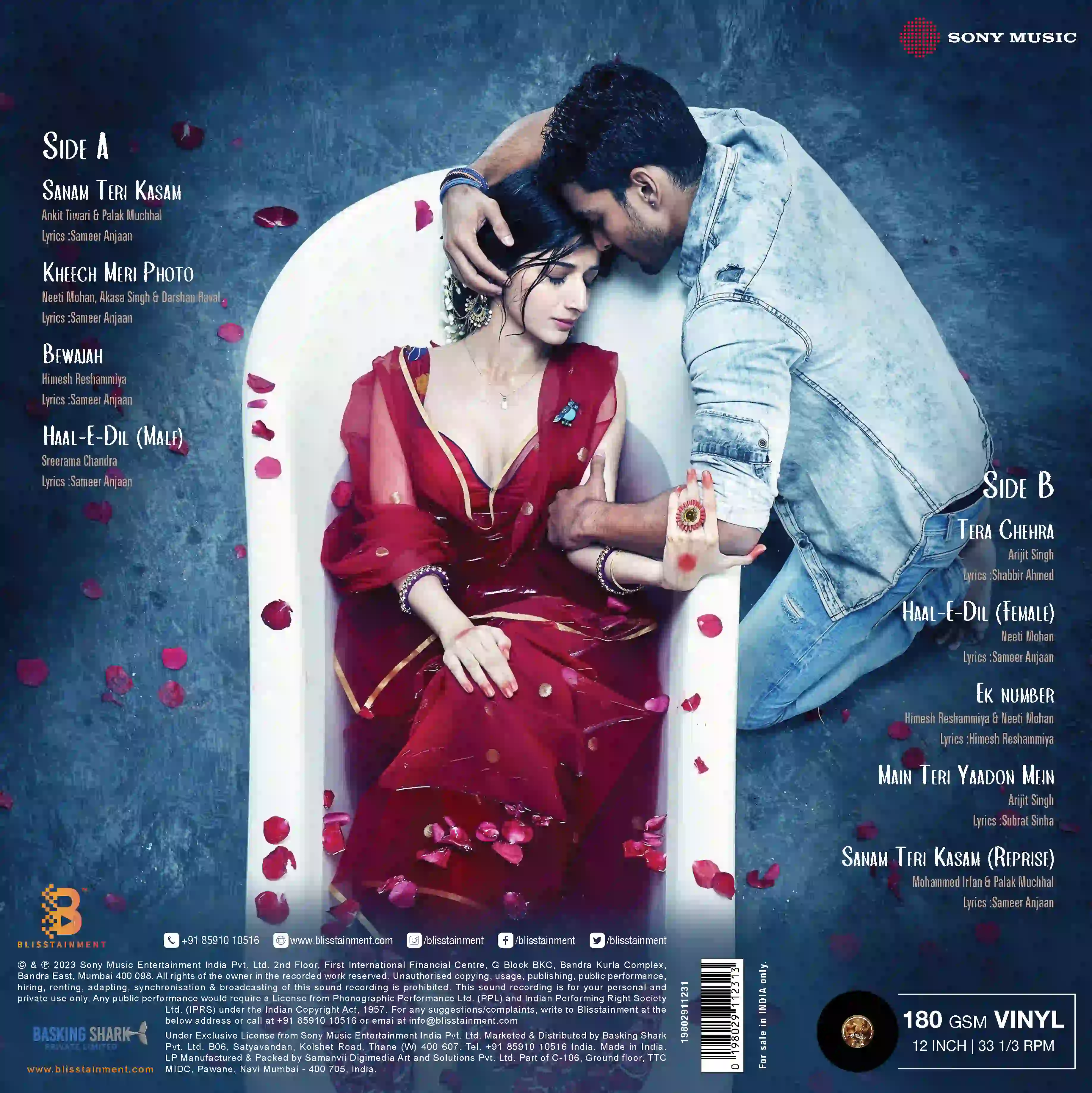 SANAM TERI KASAM - VINYL RECORD - thumbnail 4