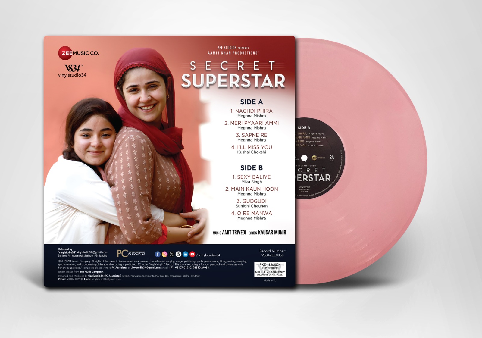 SECRET SUPERSTAR - VINYL RECORD - thumbnail 2