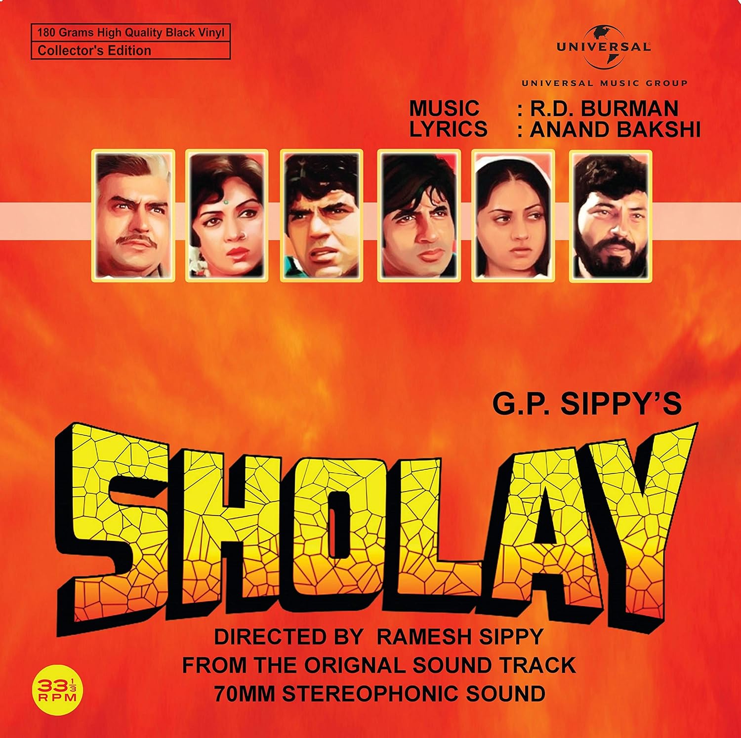 SHOLAY - VINYL RECORD ( 1ST EDITION ) - thumbnail 1