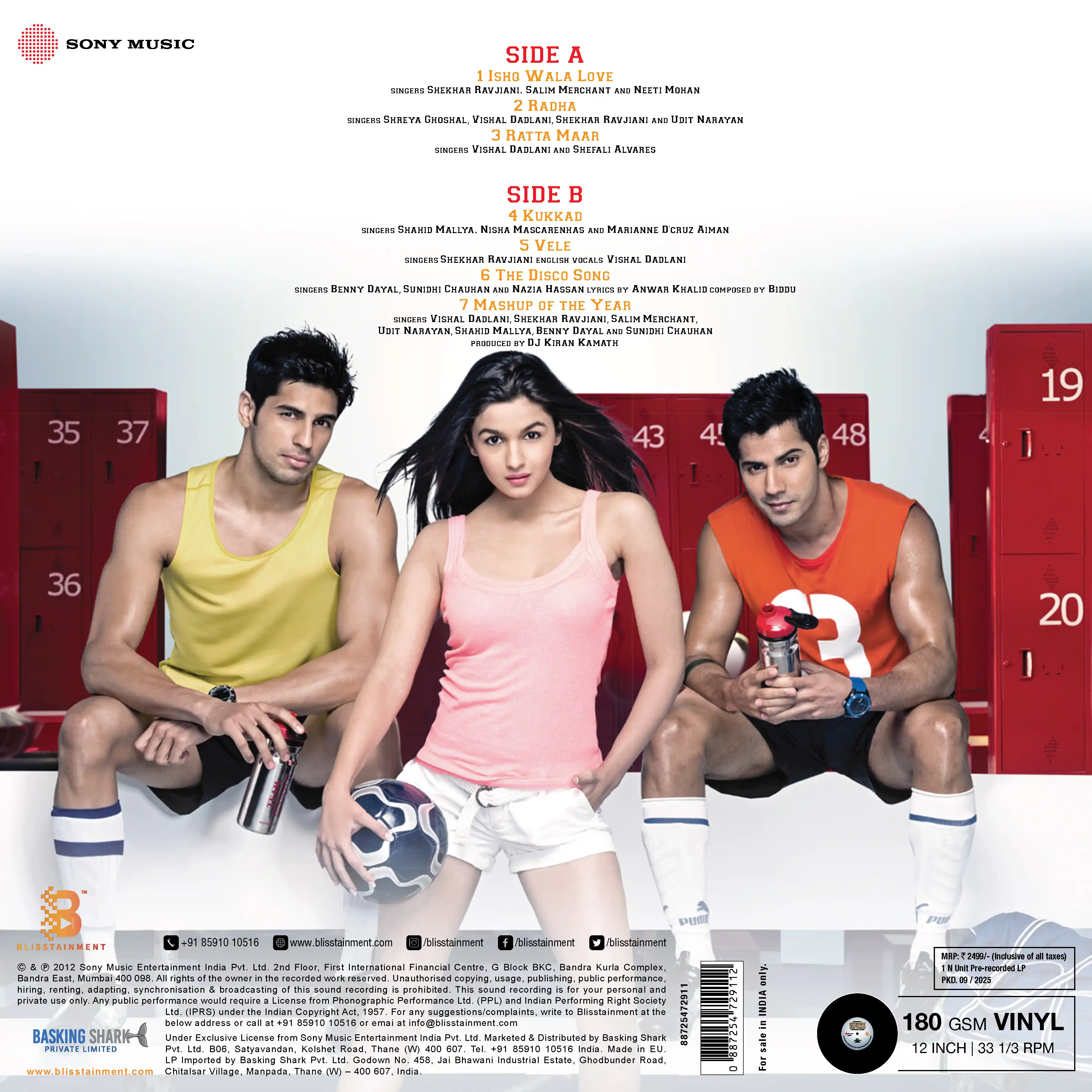 STUDENT OF THE YEAR - VINYL RECORD ( PRE BOOK ) - thumbnail 4