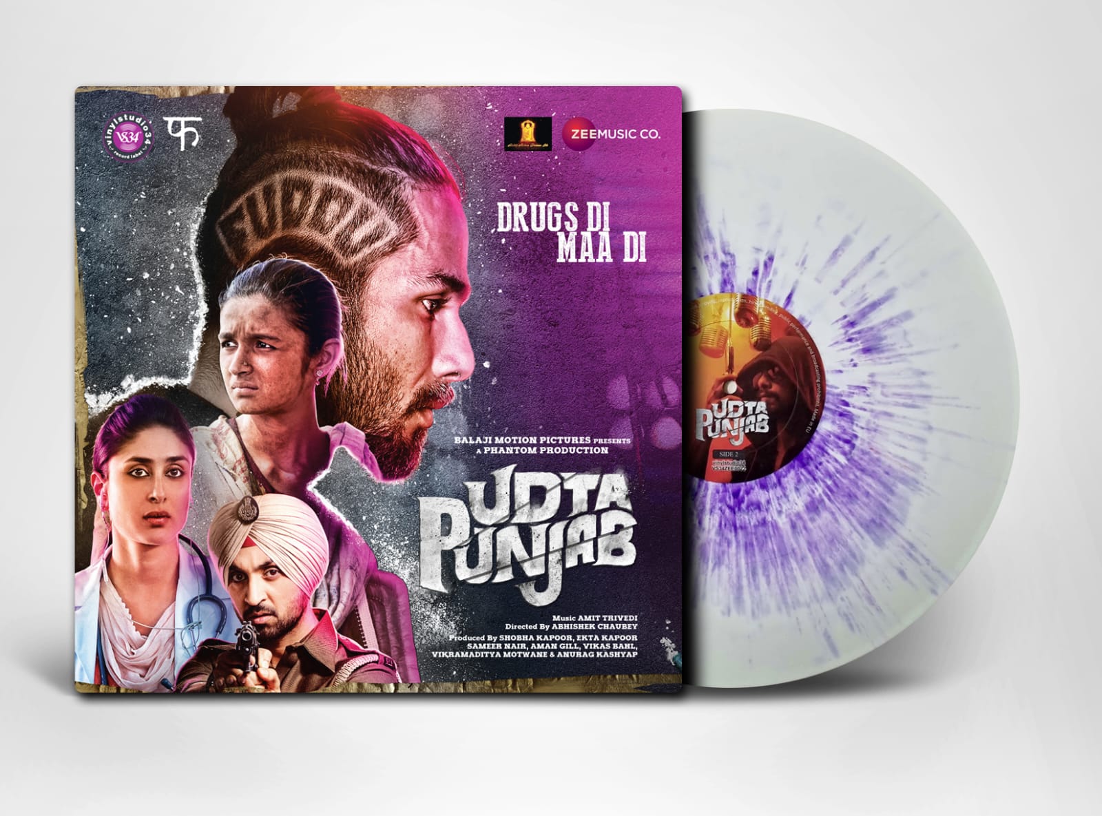 UDTA PUNJAB - VINYL RECORD ( SPLATTER ) - thumbnail 1