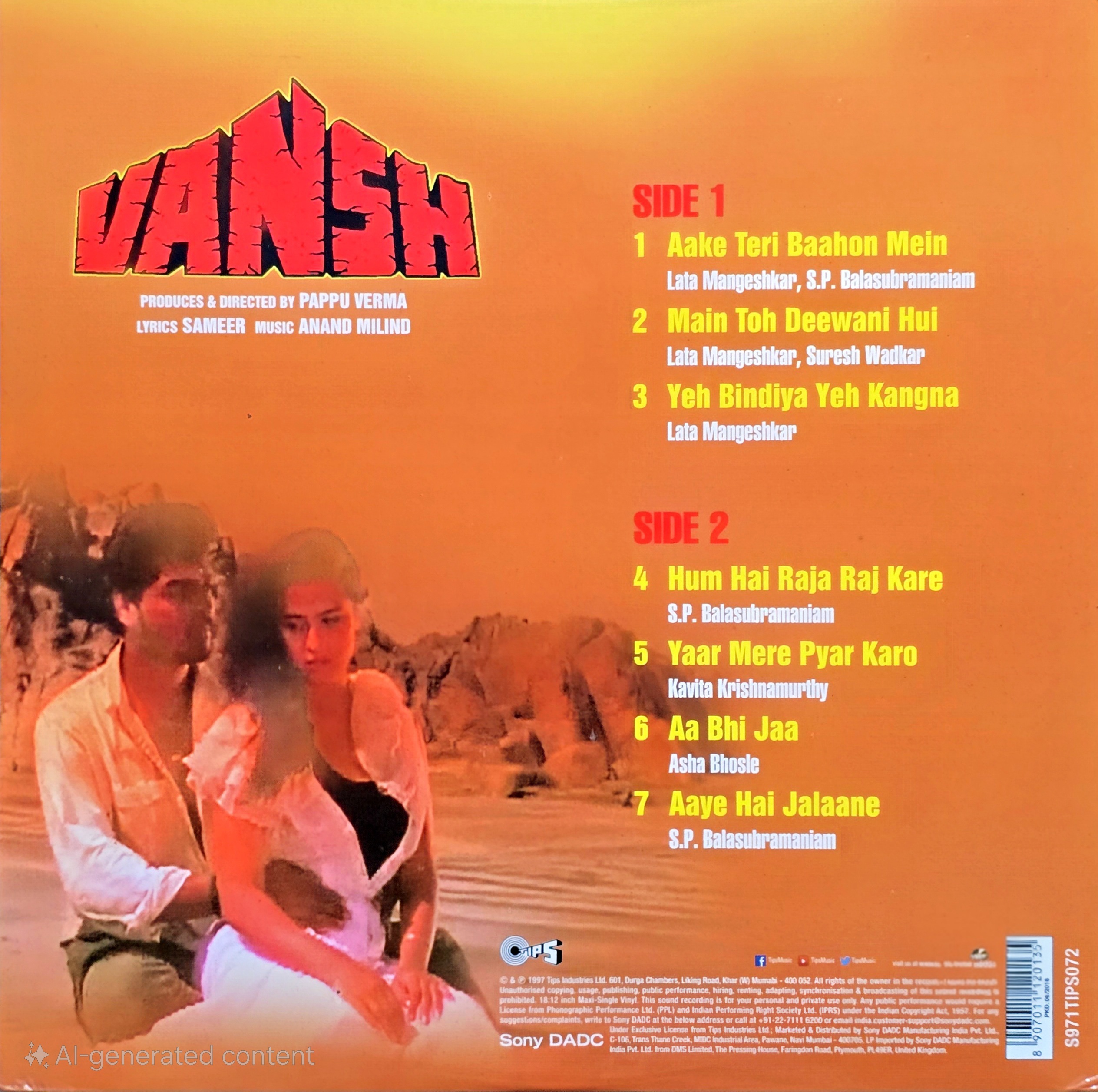 VANSH - VINYL RECORD ( 1ST EDITION ) - thumbnail 3