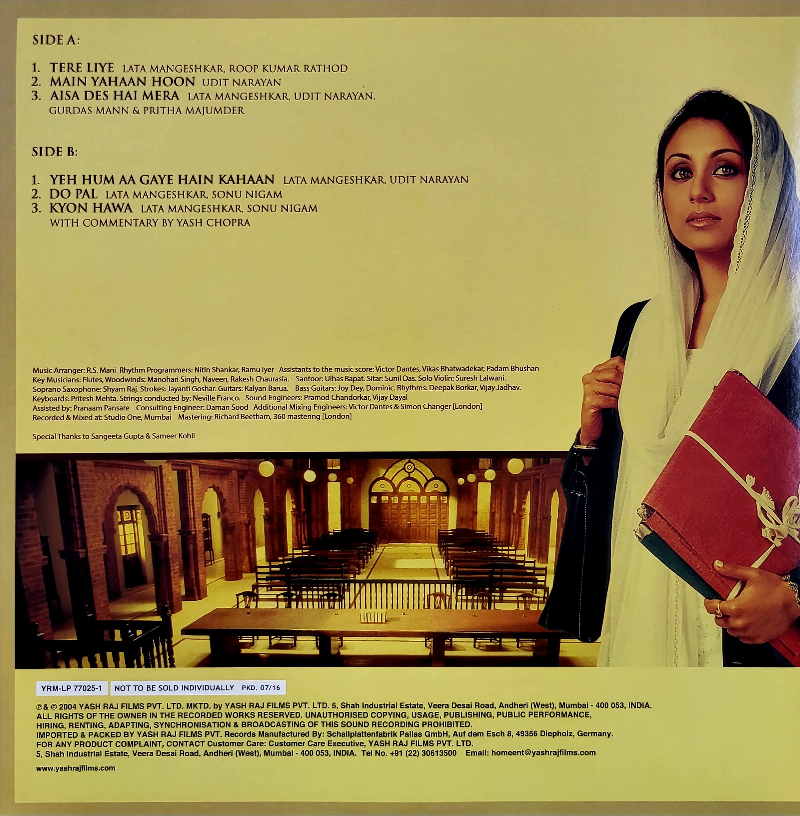 VEER ZAARA 4LP SET BOX - VINYL RECORD - thumbnail 8