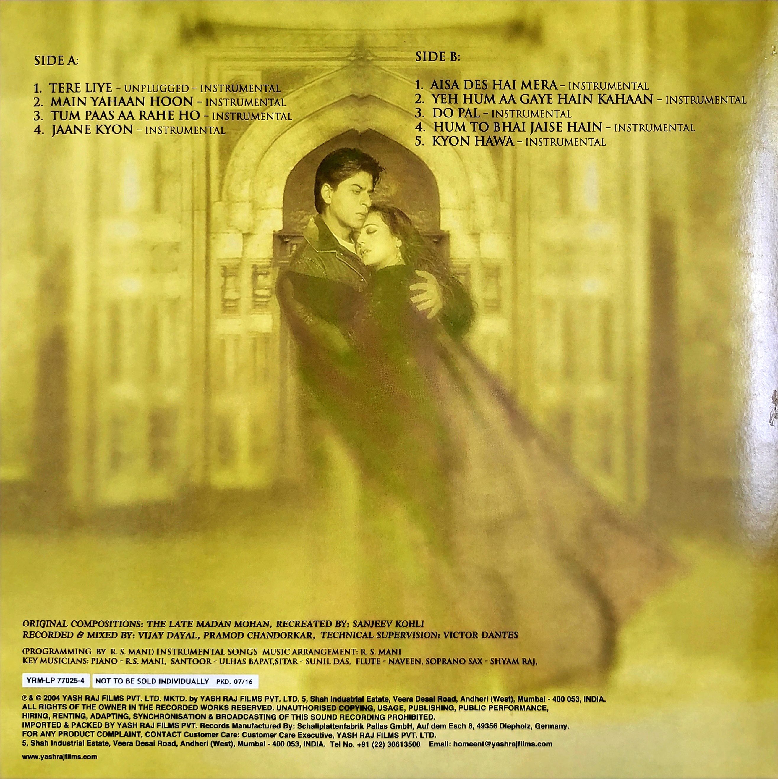 VEER ZAARA 4LP SET BOX - VINYL RECORD - thumbnail 9