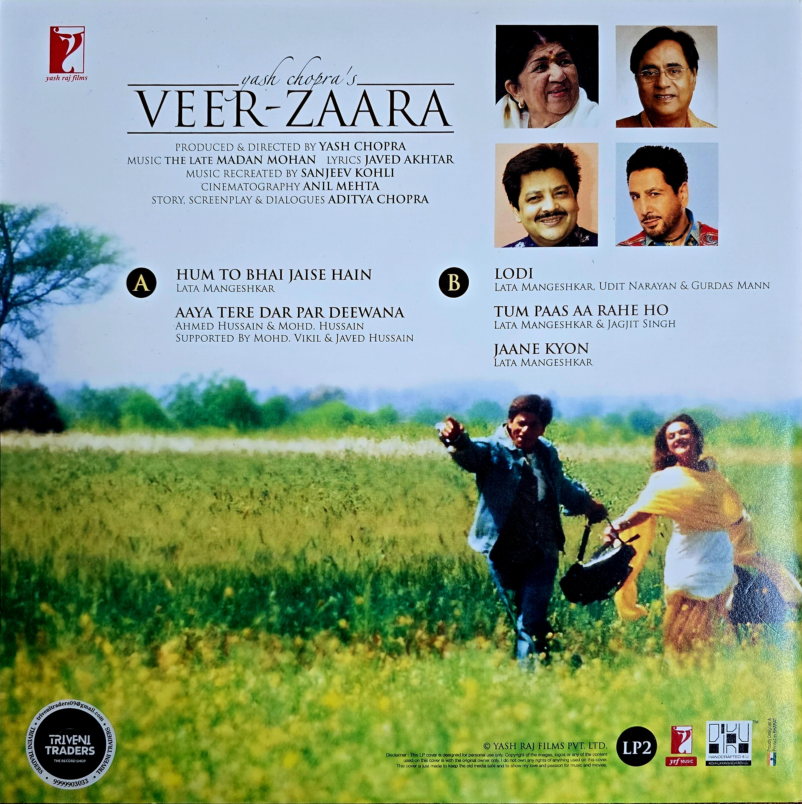 VEER ZAARA - VINYL RECORD - thumbnail 2