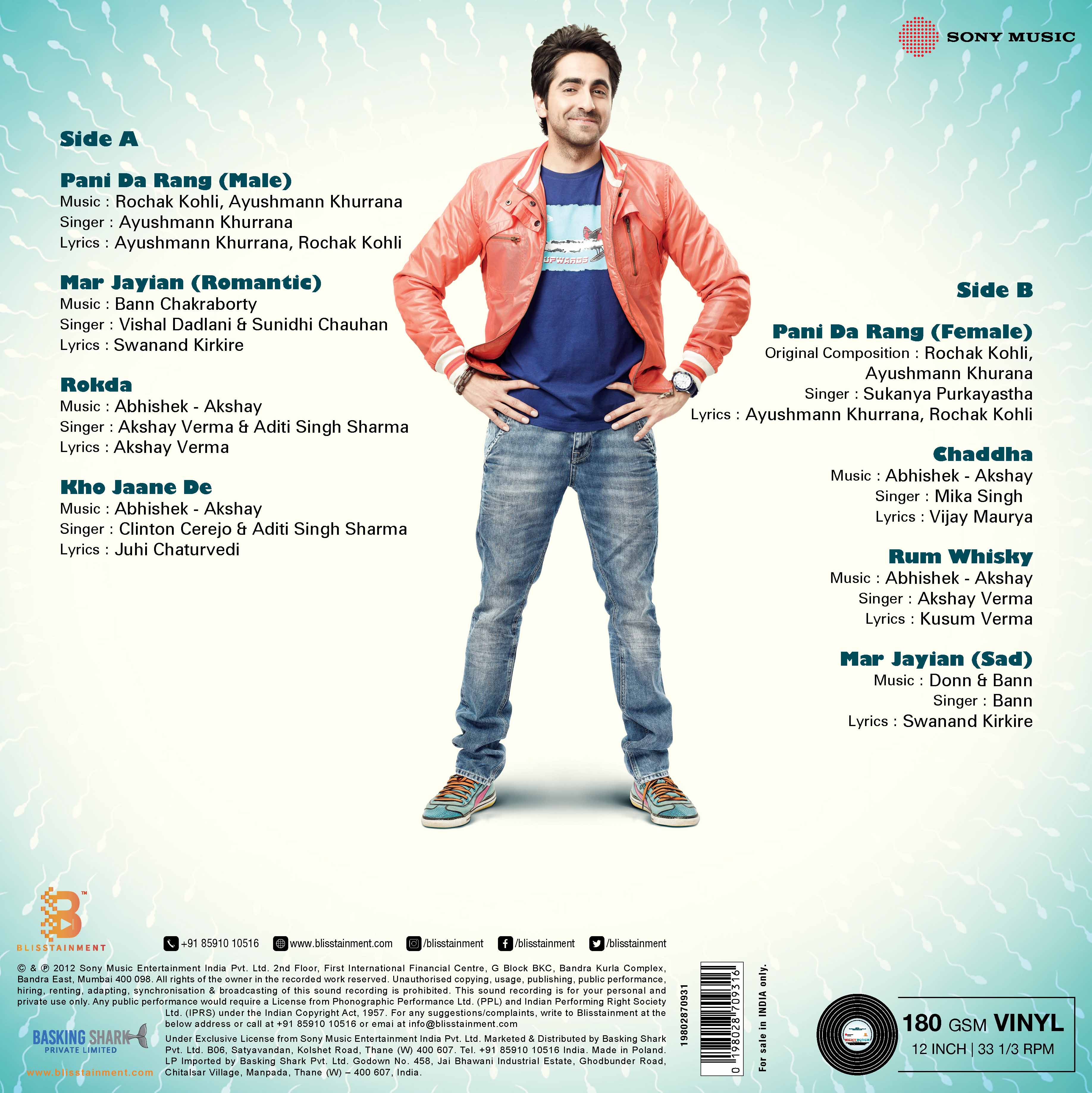 VICKY DONOR - VINYL RECORD - thumbnail 4