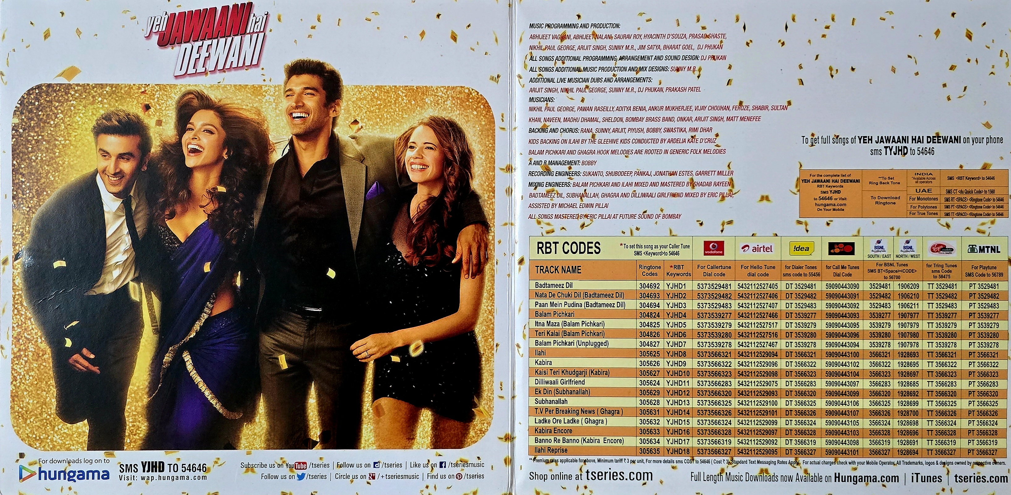YEH JAWAANI HAI DEEWANI - VINYL RECORD ( 1ST EDITION ) - thumbnail 2
