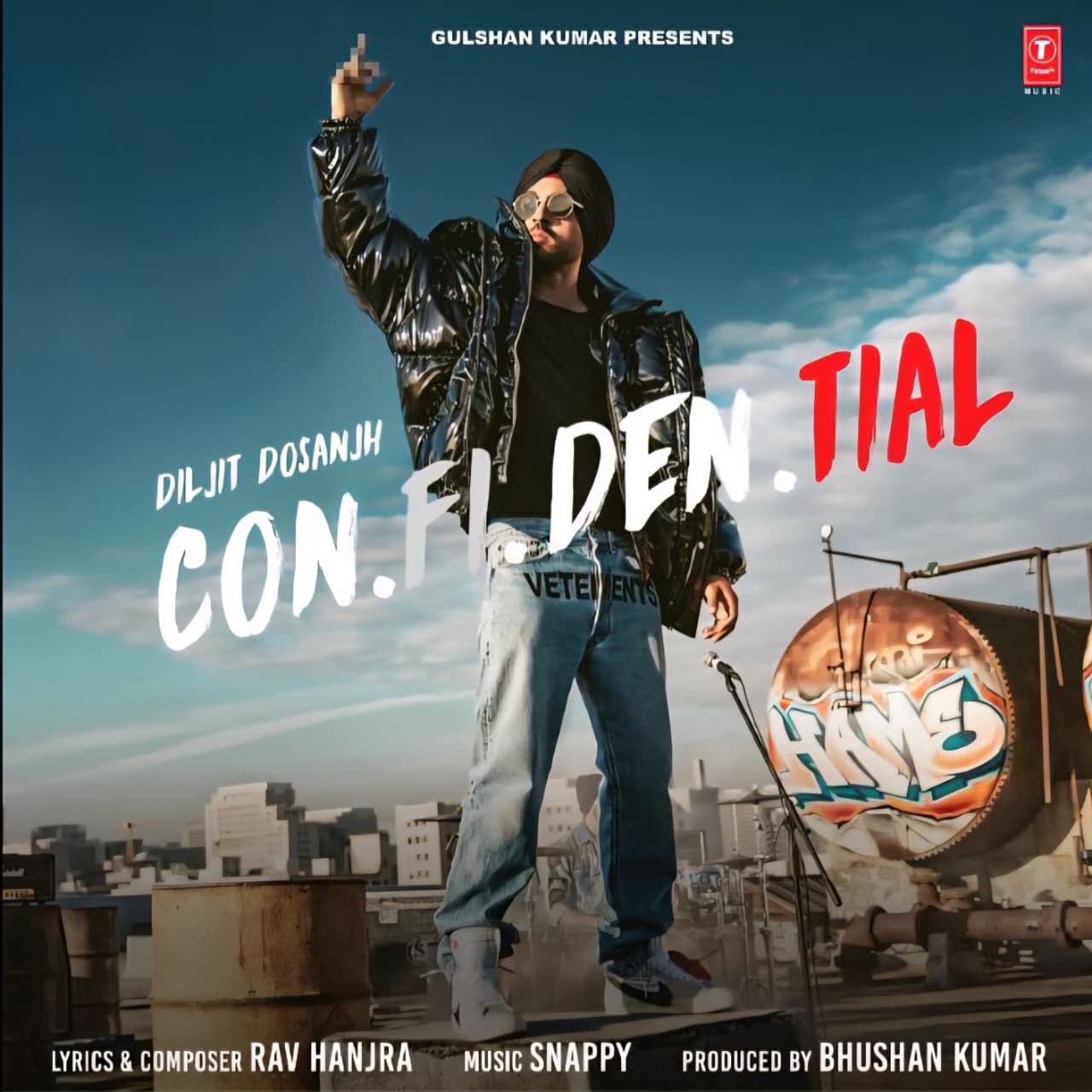 CONFIDENTIAL : DILJIT DOSANJH - VINYL RECORD ( PRE BOOK ) - thumbnail 1