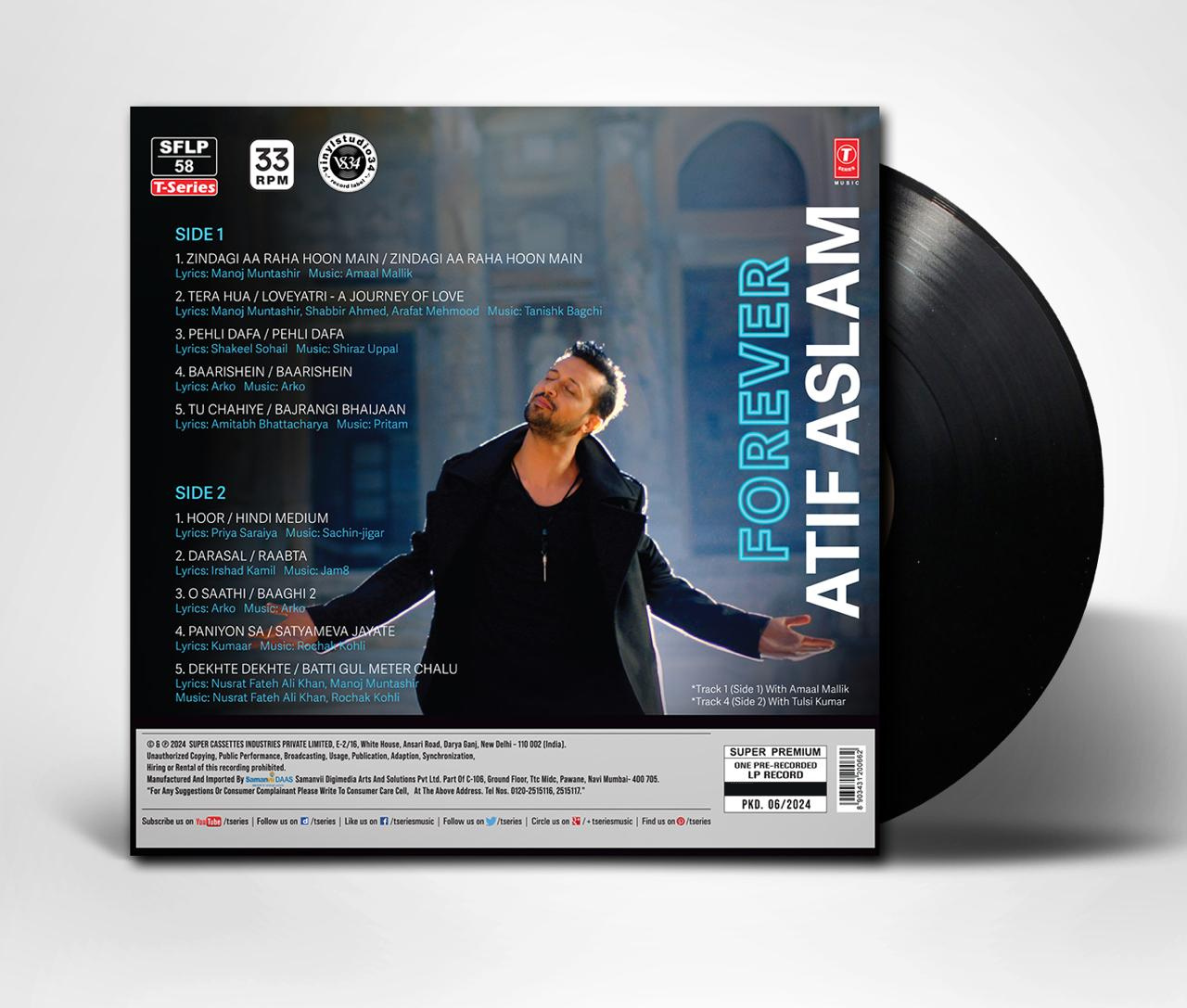 FOREVER : ATIF ASLAM - VINYL RECORD - thumbnail 2