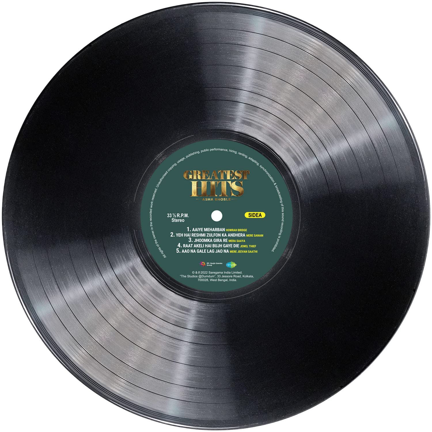 GREATEST HITS ASHA BHOSLE - VINYL RECORD - thumbnail 3