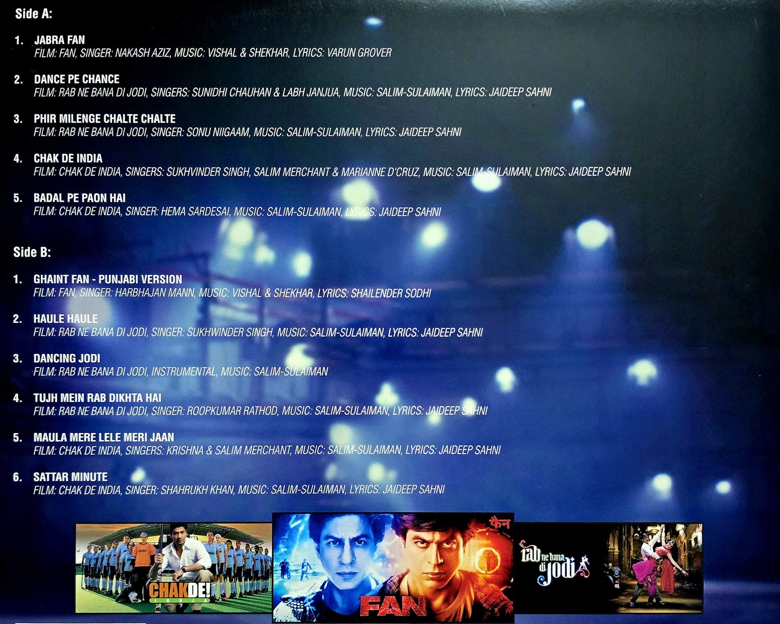 HITS OF SRK - VINYL RECORD - thumbnail 2