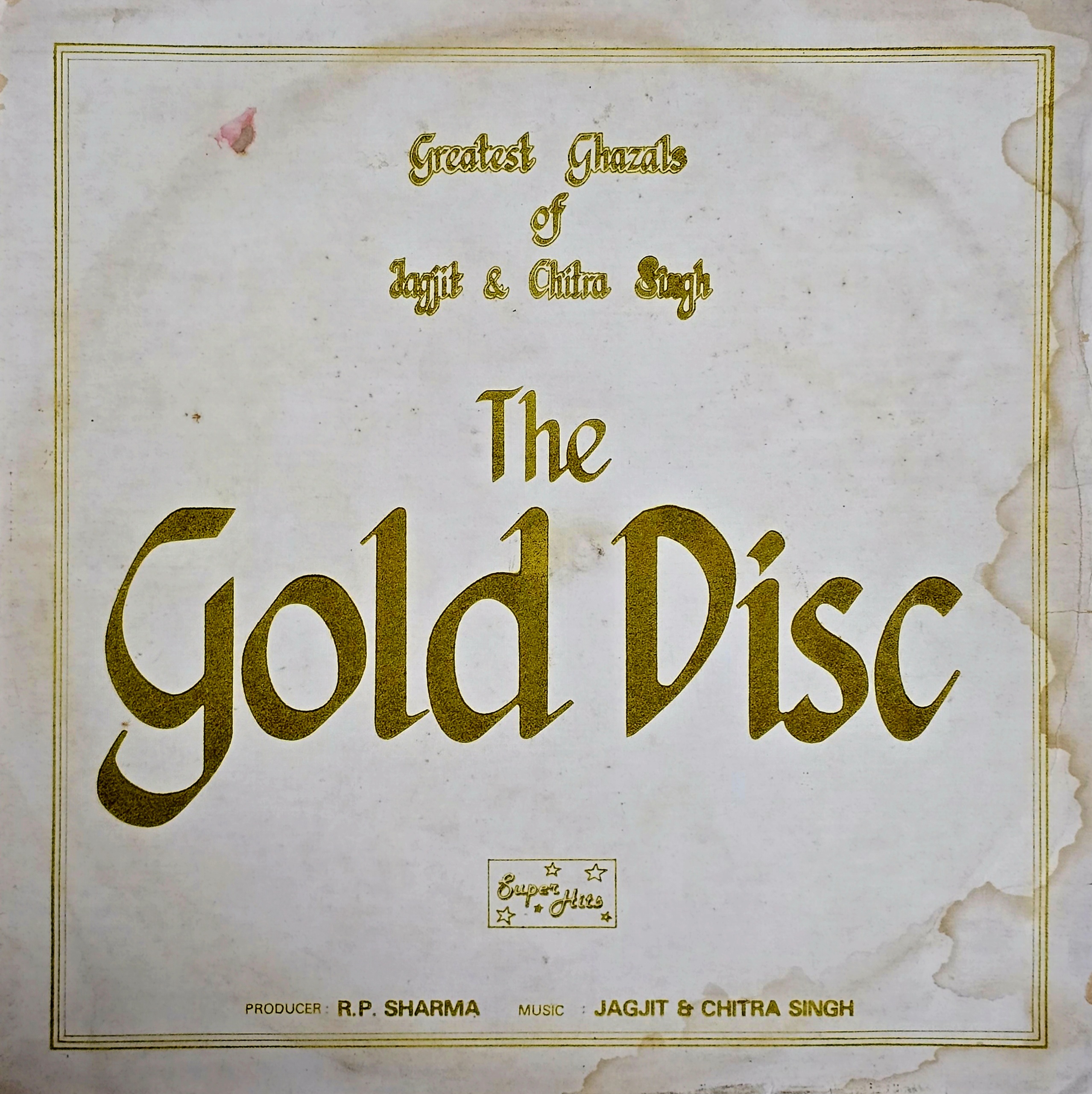 JAGJIT AND CHITRA SINGH : THE GOLD DISC - LP RECORD (SUPER HITS / MINT) 4/3/R-2-S - thumbnail 1