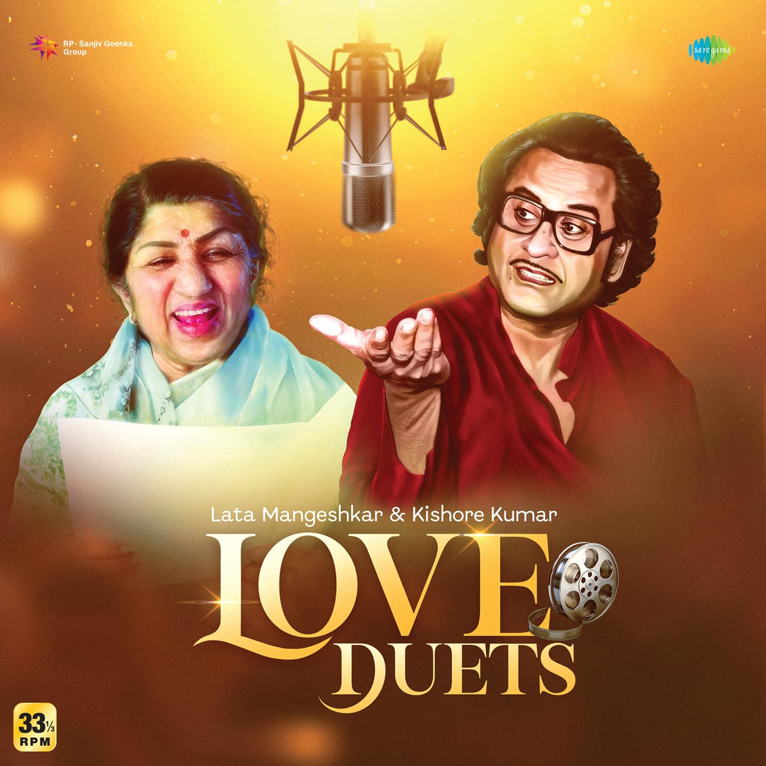 LATA MANGESHKAR & KISHORE KUMAR : LOVE DUETS - VINYL RECORD - thumbnail 2