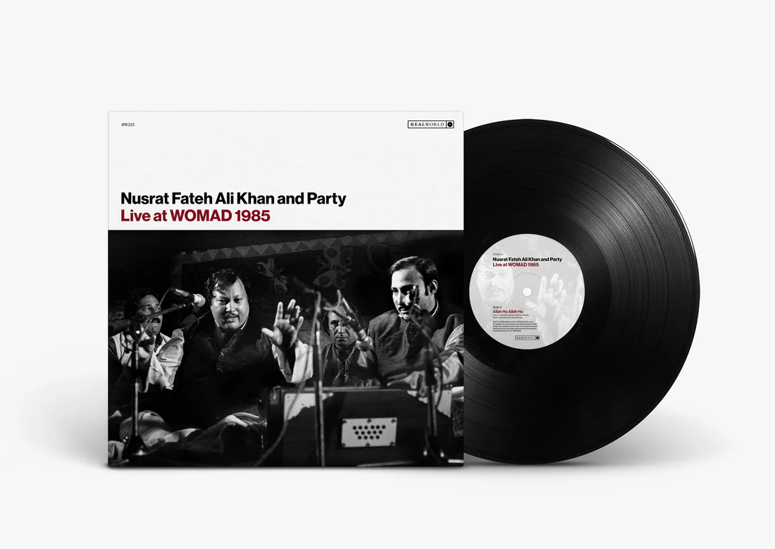 LIVE AT WOMAD 1985 : NUSRAT FATEH ALI KHAN & PARTY - VINYL RECORD - thumbnail 1